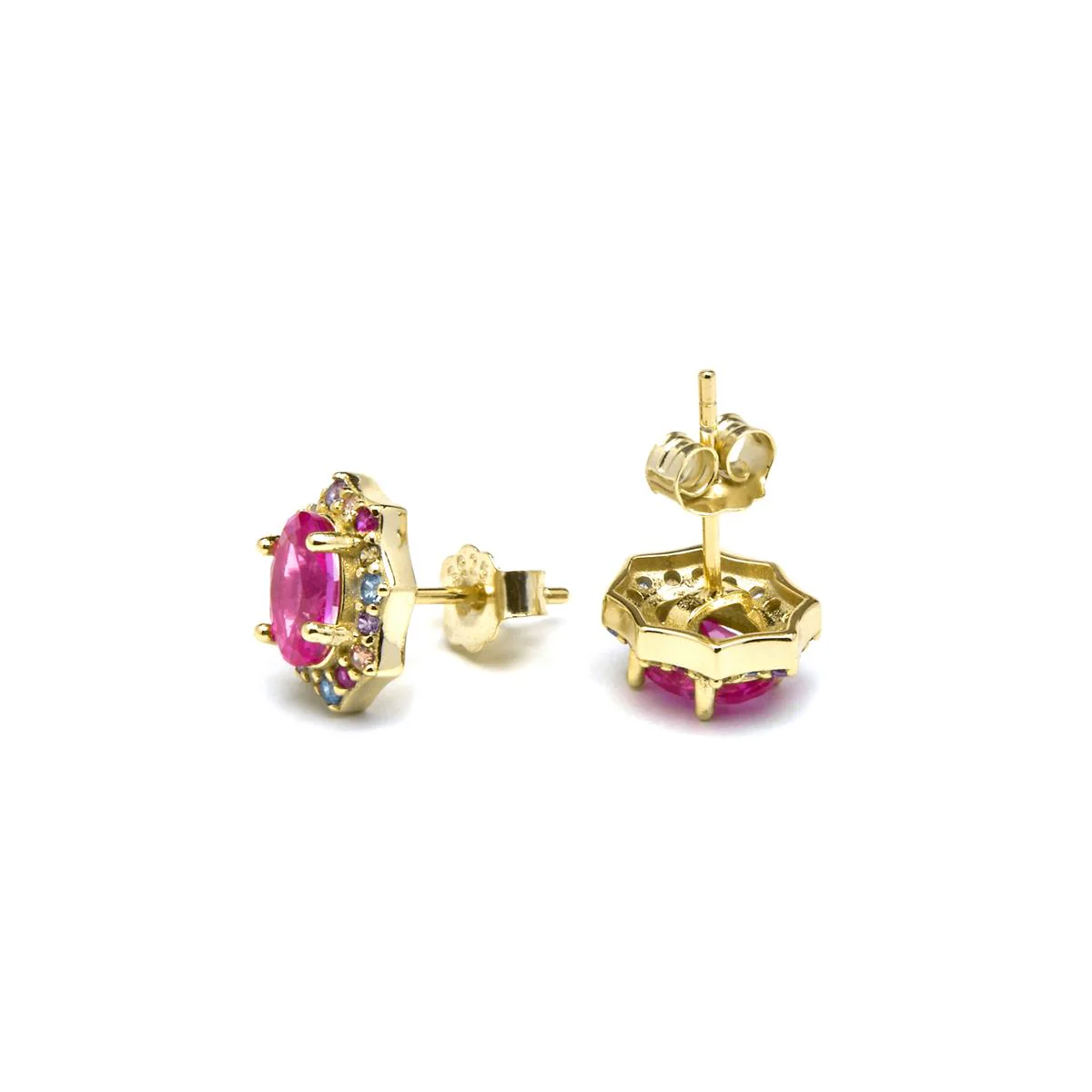 Pendientes Mezay Plata de Ley 925 - Mezay ROSA - Image 3