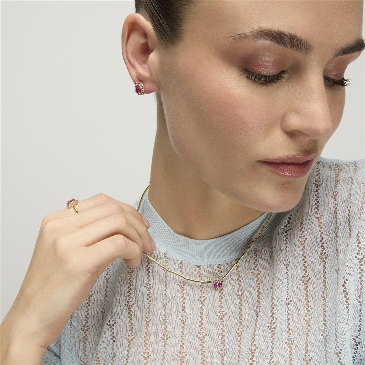 Pendientes Mezay Plata de Ley 925 - Mezay ROSA - Image 4
