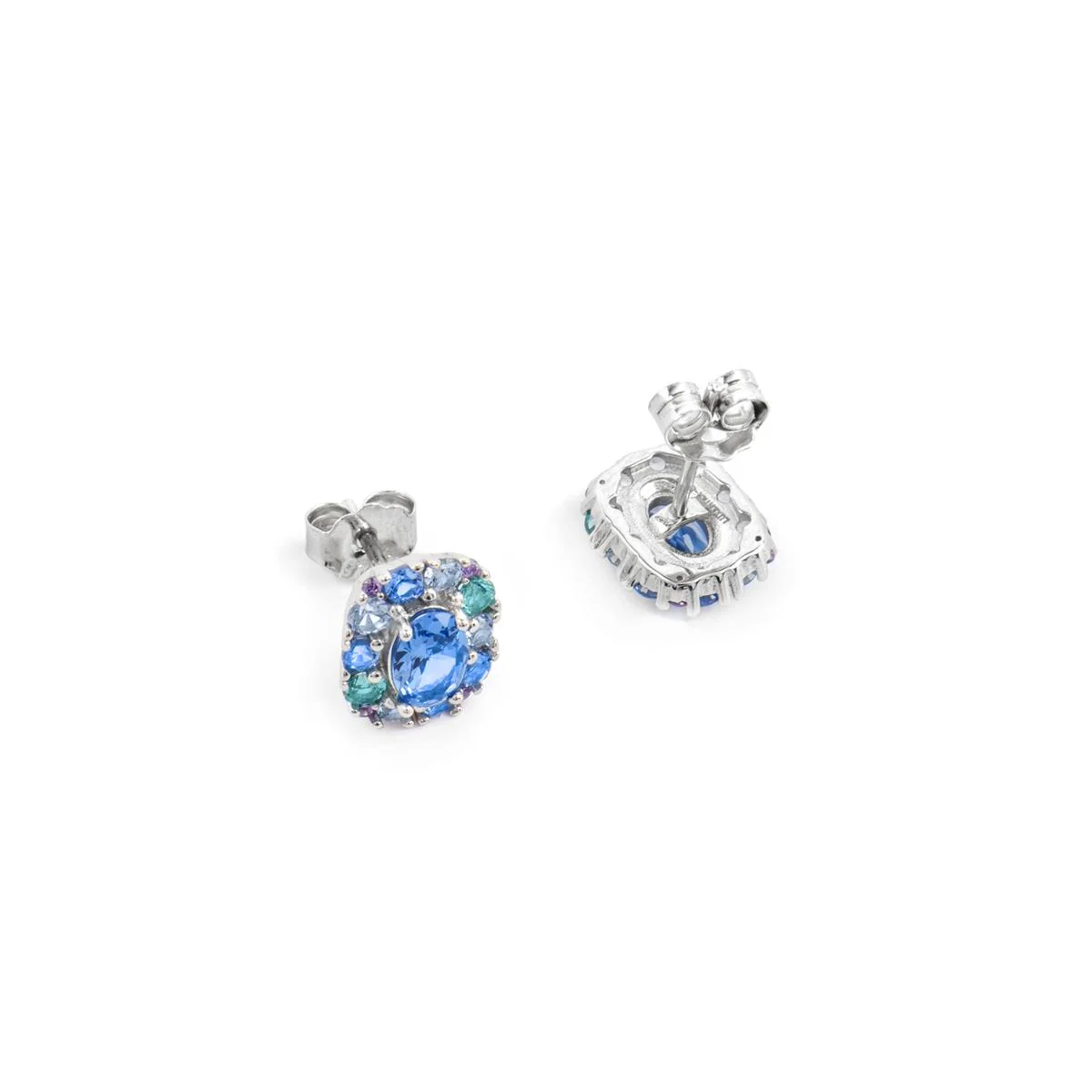 Pendientes Mezay Plata de Ley 925 - Mezay AZUL - Image 3