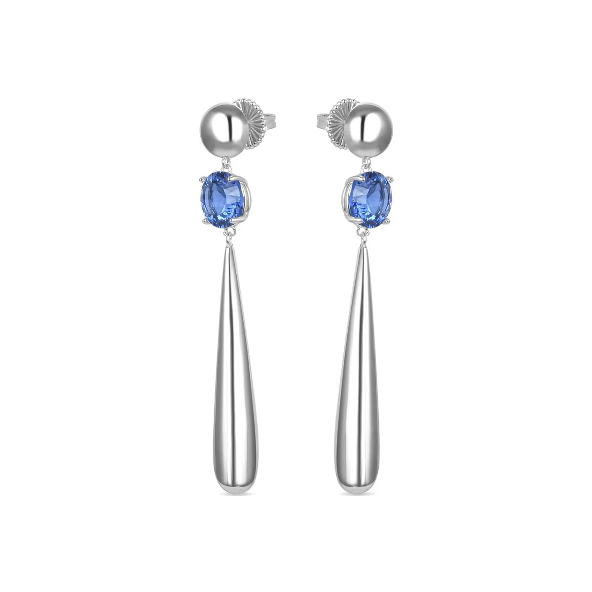 Pendientes Midwa Plata De Ley 925 - Midwa AZUL - Image 2