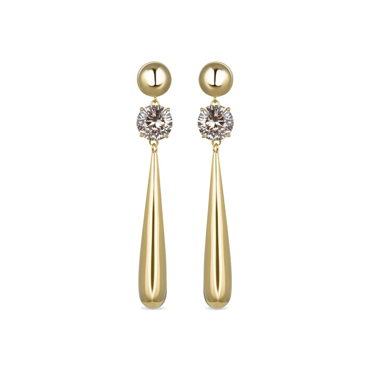 Pendientes Midwa Plata De Ley 925 - Midwa MARRON