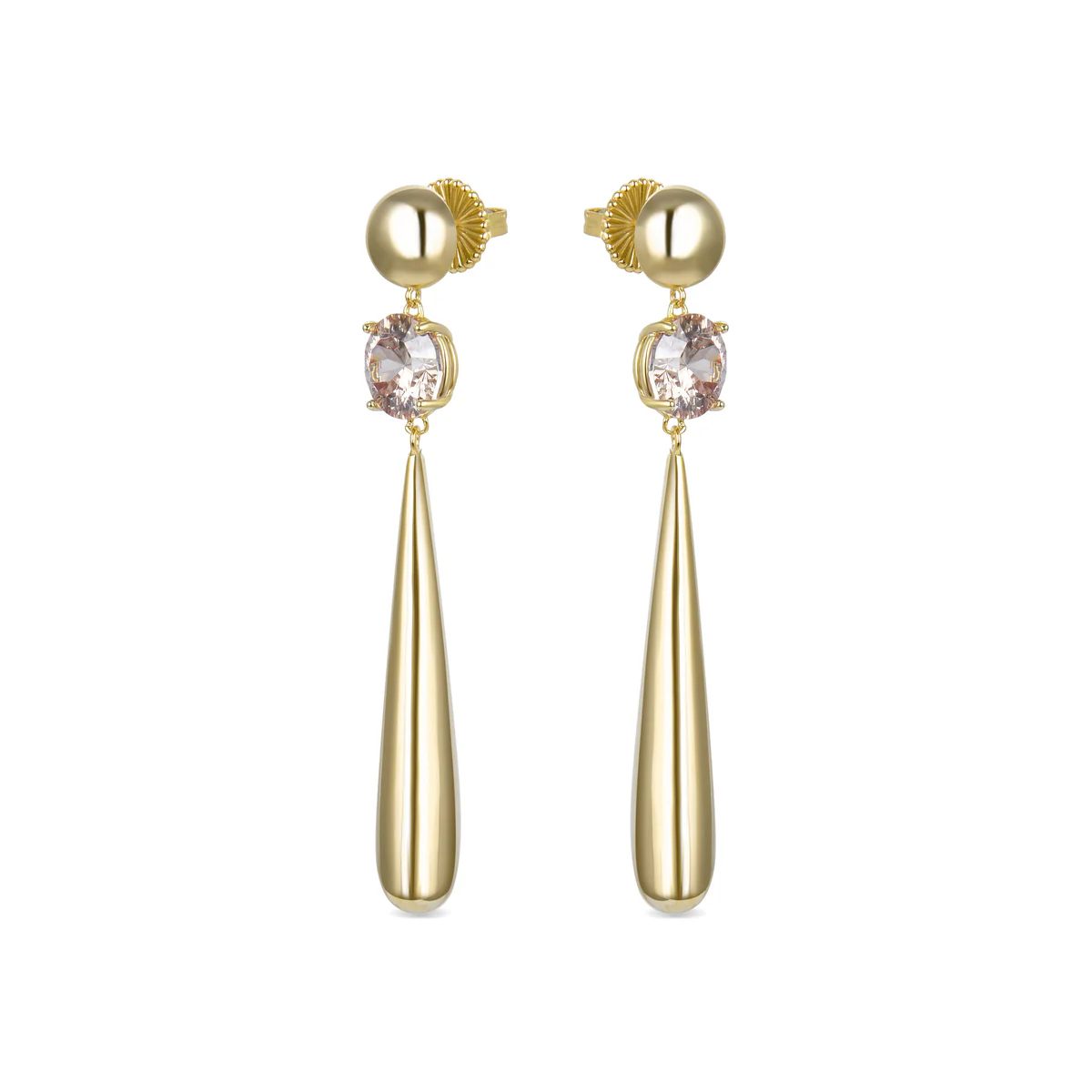 Pendientes Midwa Plata De Ley 925 - Midwa MARRON - Image 2