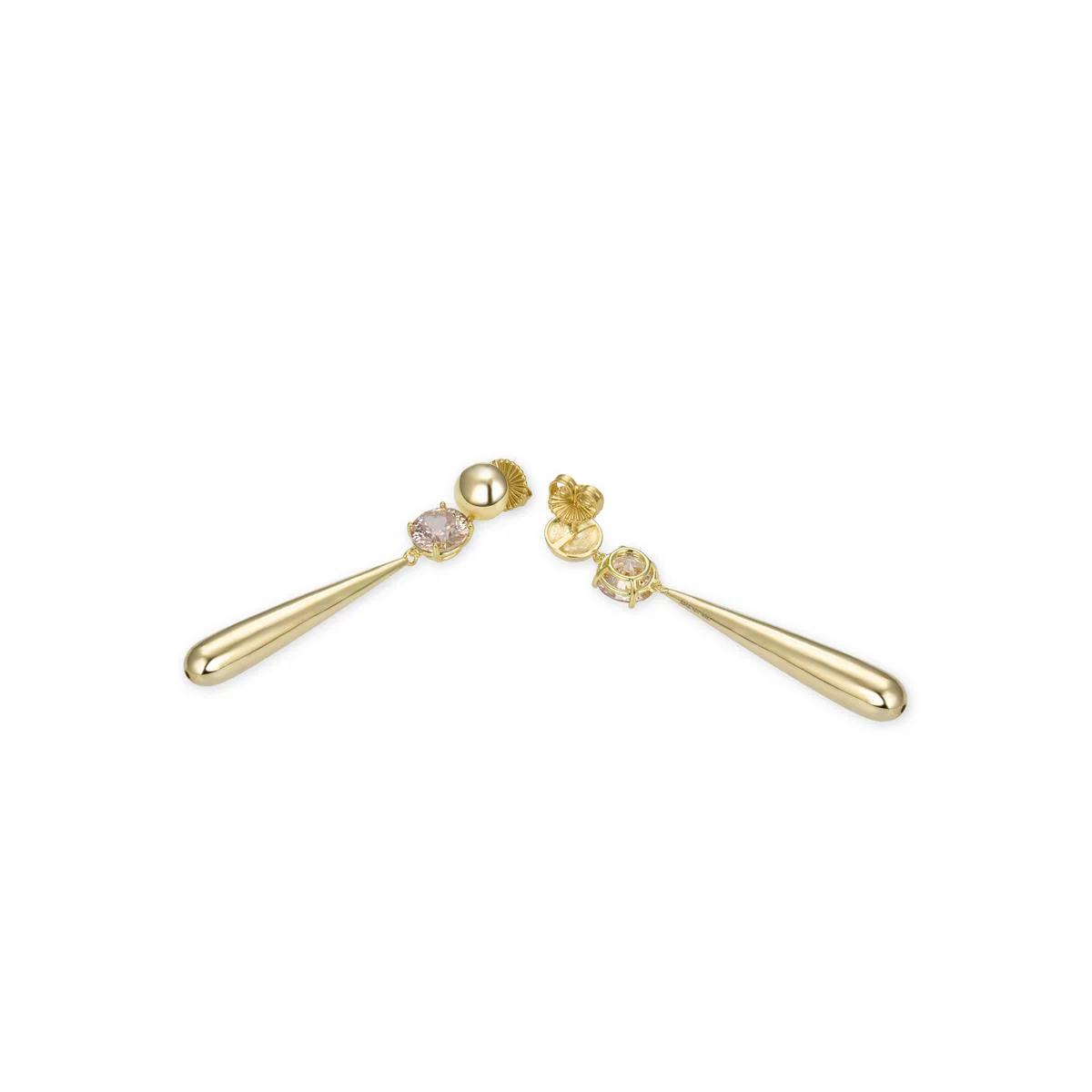Pendientes Midwa Plata De Ley 925 - Midwa MARRON - Image 3