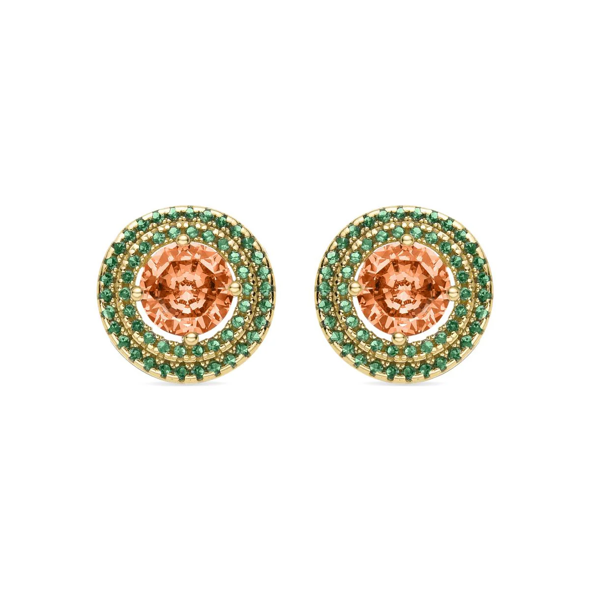 Pendientes Mion Plata De Ley 925 - Mion NARANJA