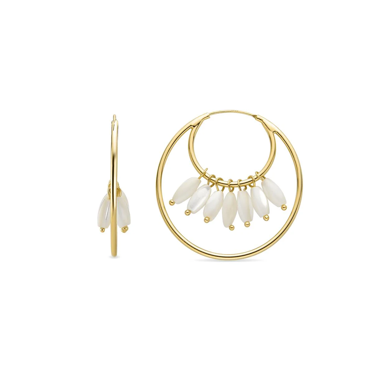 Pendientes Mithai Plata De Ley 925 - Mithai BLANCO