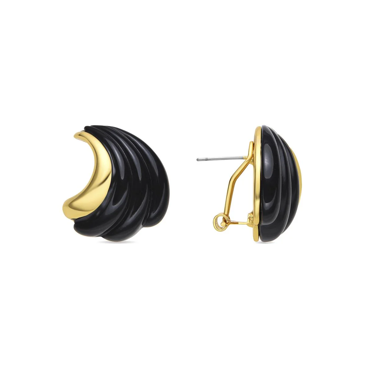 Pendientes Modwi acabado oro 18k - Modwi NEGRO