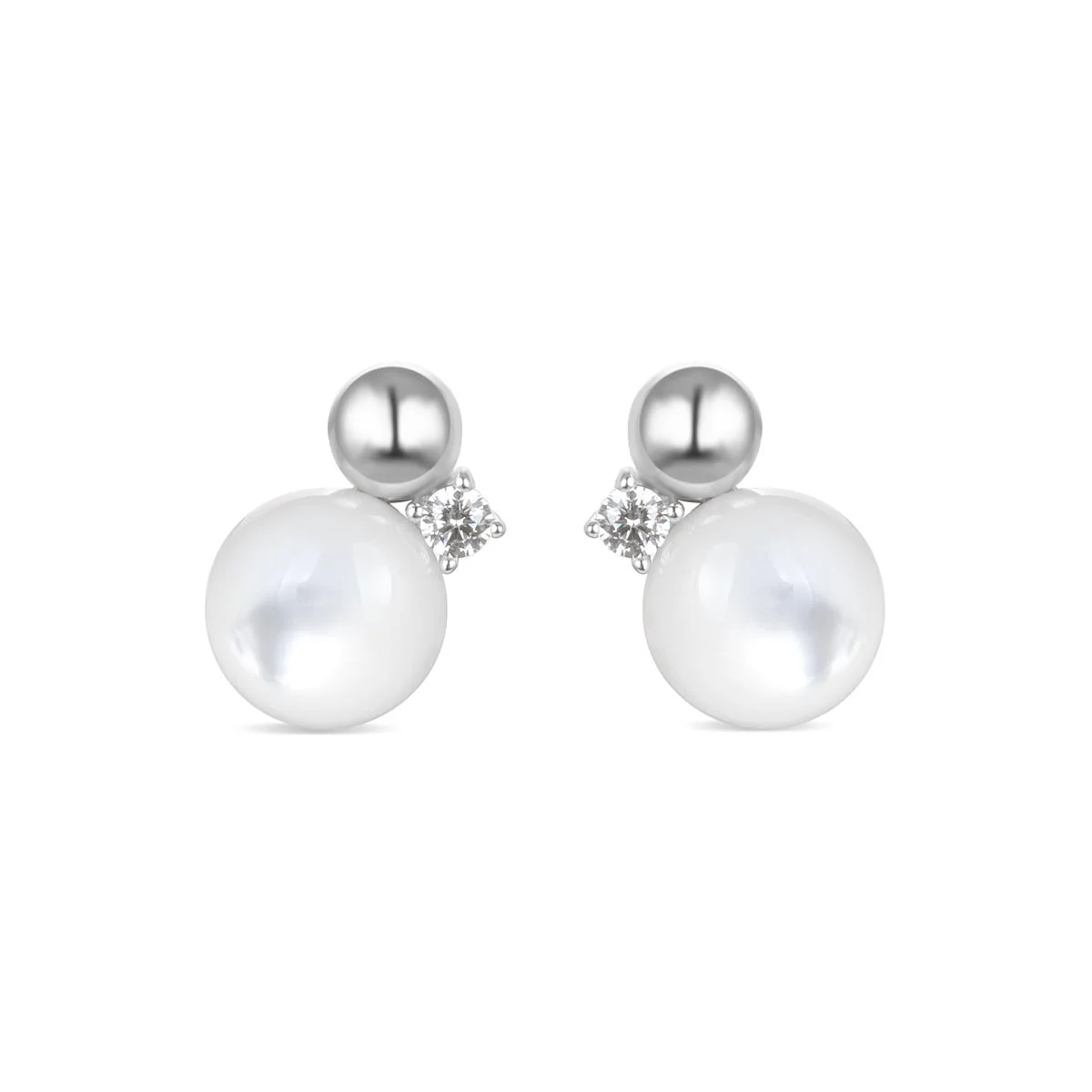 Pendientes Mosuz Plata De Ley 925 - Mosuz BLANCO