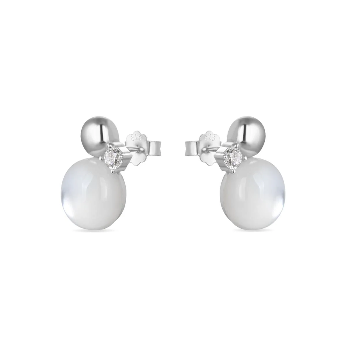 Pendientes Mosuz Plata De Ley 925 - Mosuz BLANCO - Image 2
