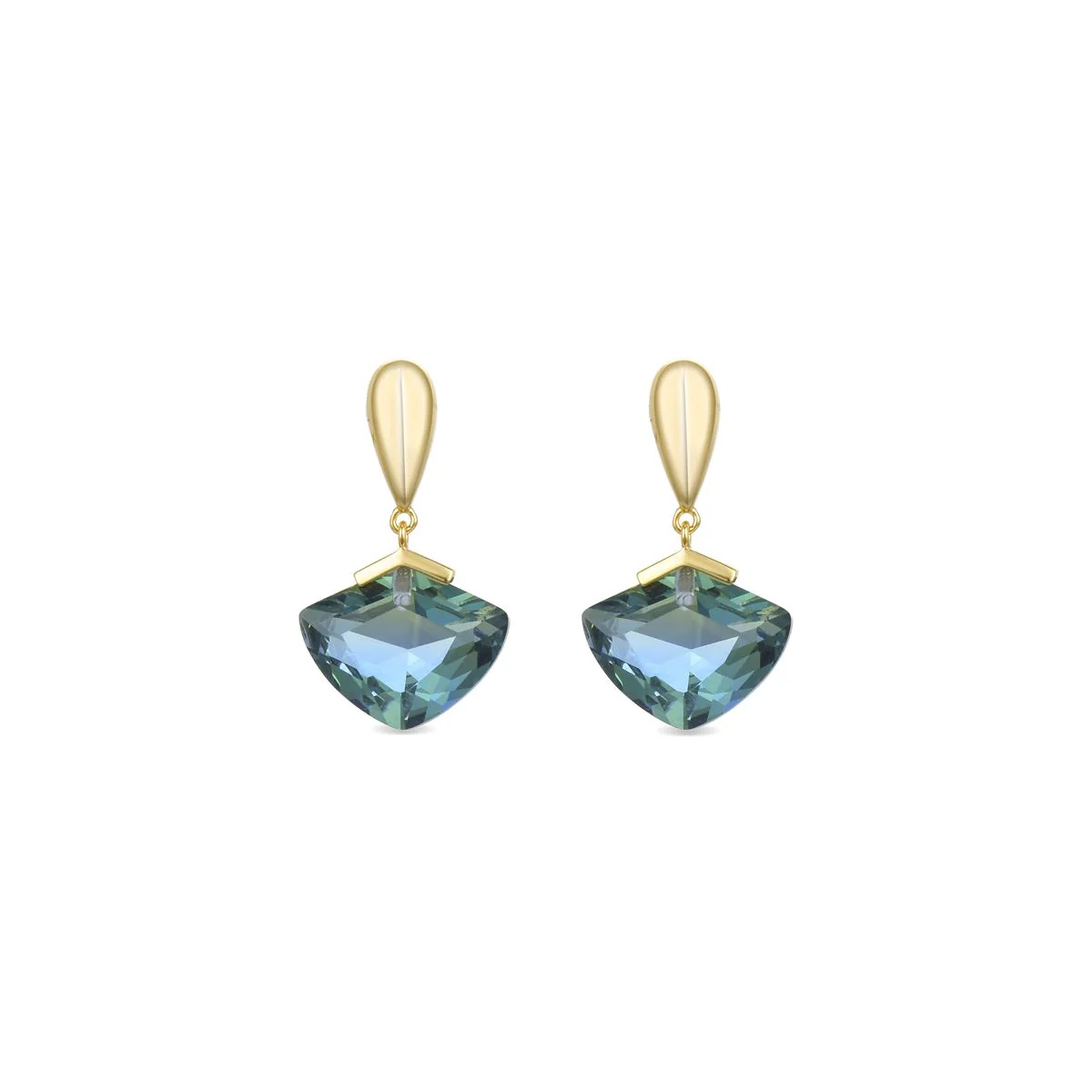 Pendientes Mowa Plata De Ley 925 - Mowa VERDE