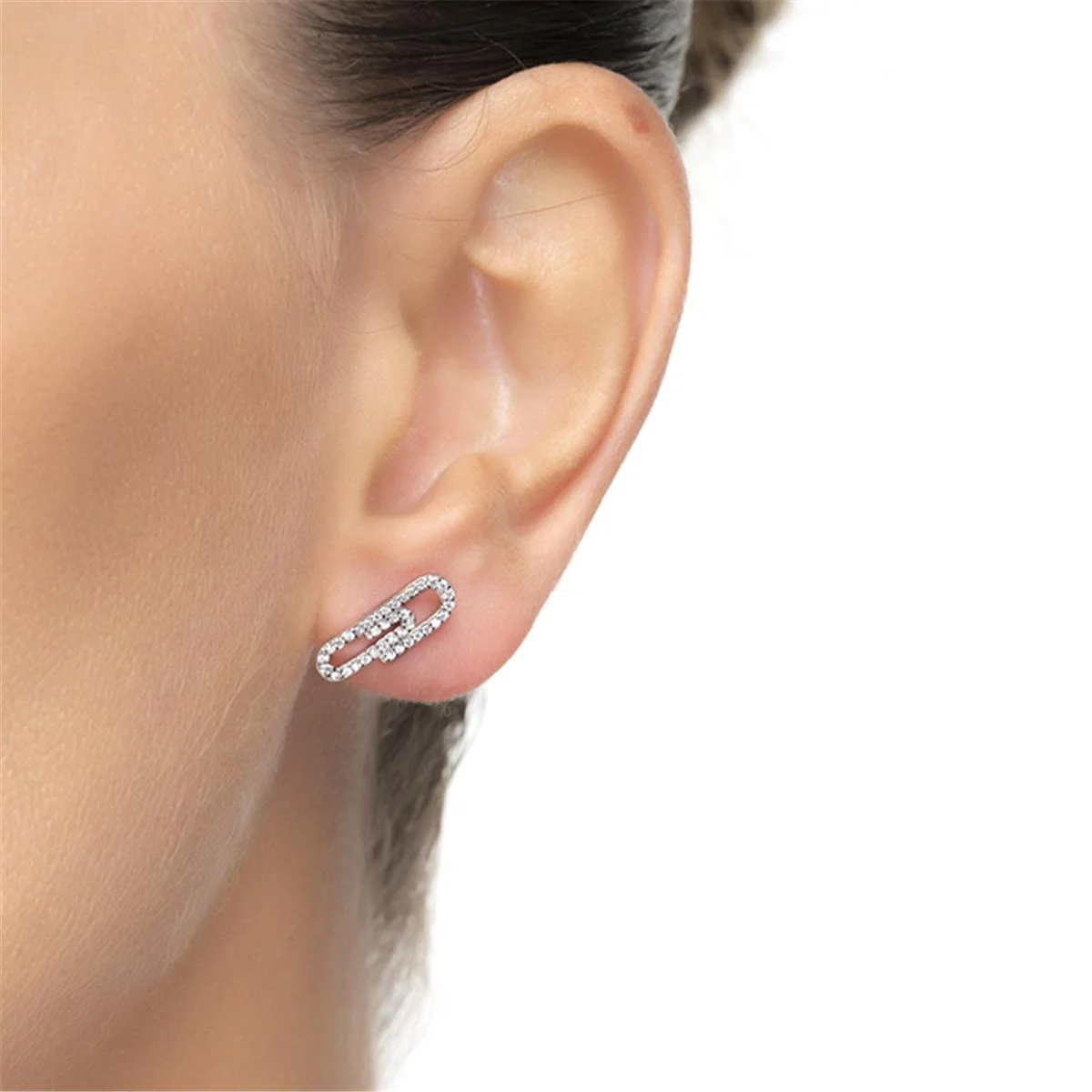 Pendientes Muele Plata De Ley 925 - Muele BLANCO - Image 2