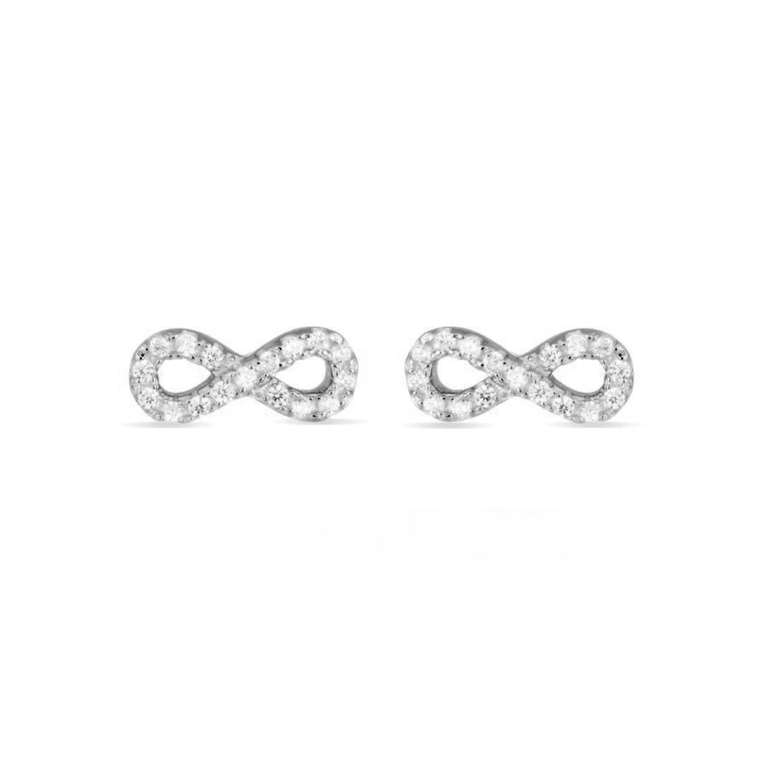 Pendientes de Plata de Ley 925 con Circonita Brillante acabados en rodio - Munthir