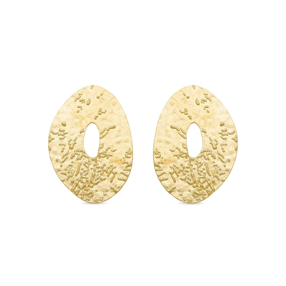 Pendientes Nacko acabados en oro amarillo 18K - Nacko AMARILLO