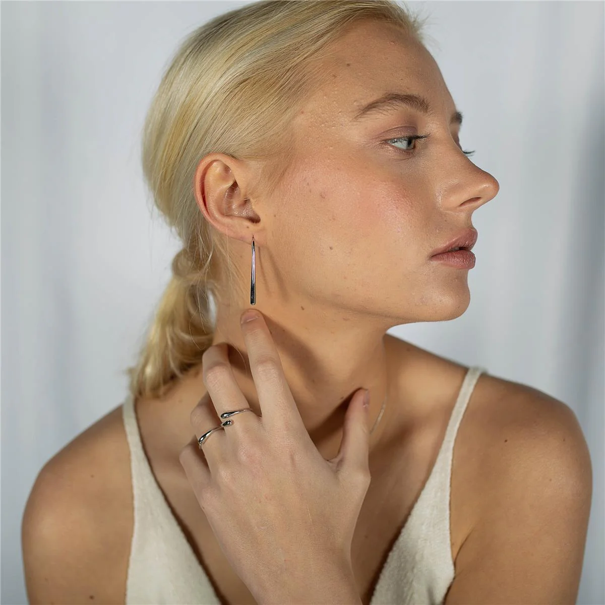 Pendientes Nahy Plata De Ley 925 - Nahy BLANCO - Image 4