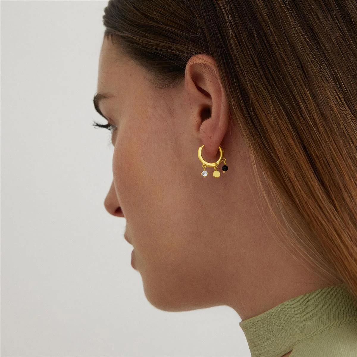 Pendientes Nall Plata De Ley 925 - Nall BLANCO - Image 2