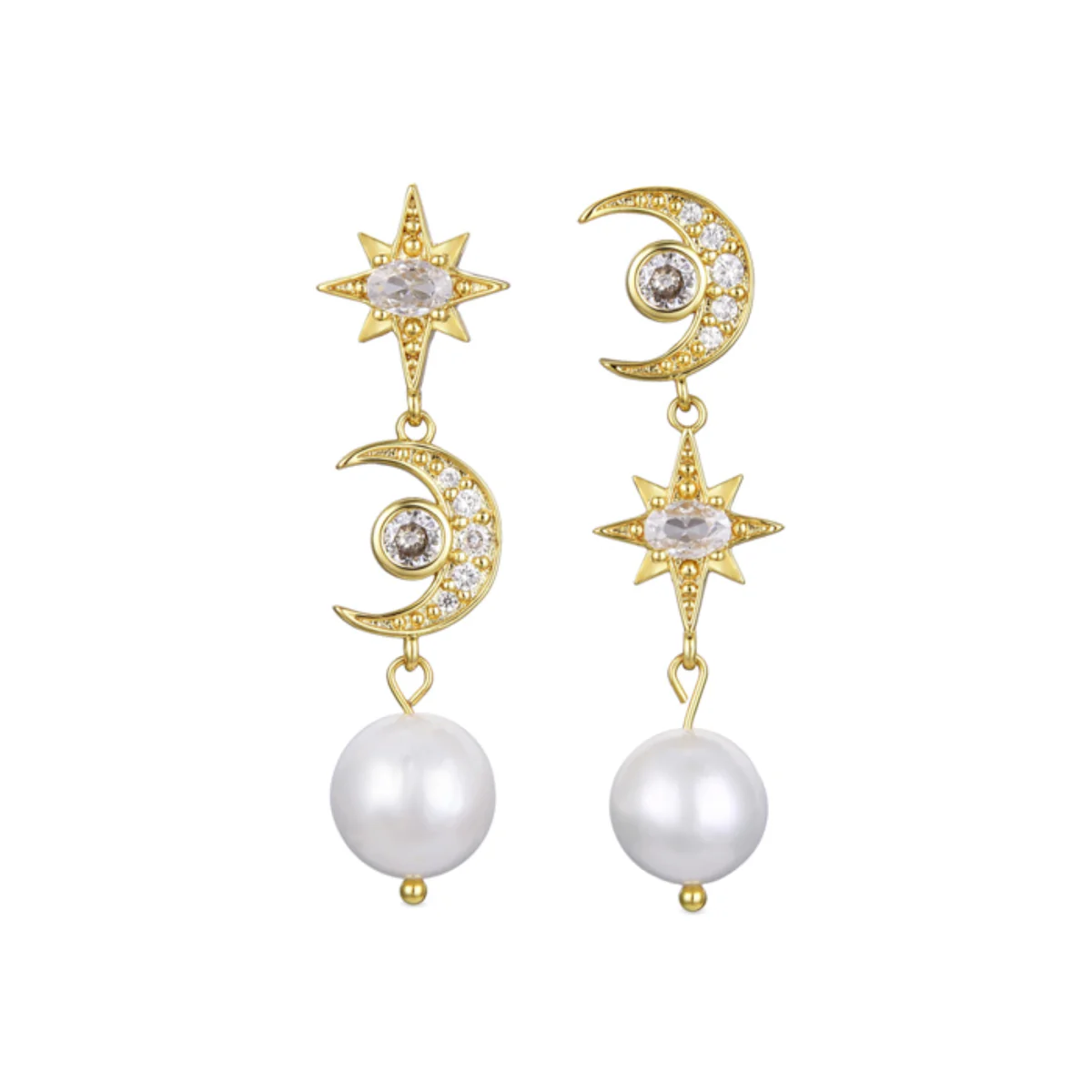 Pendientes Nalpar acabado en oro amarillo de 18 kt - Nalpar BLANCO