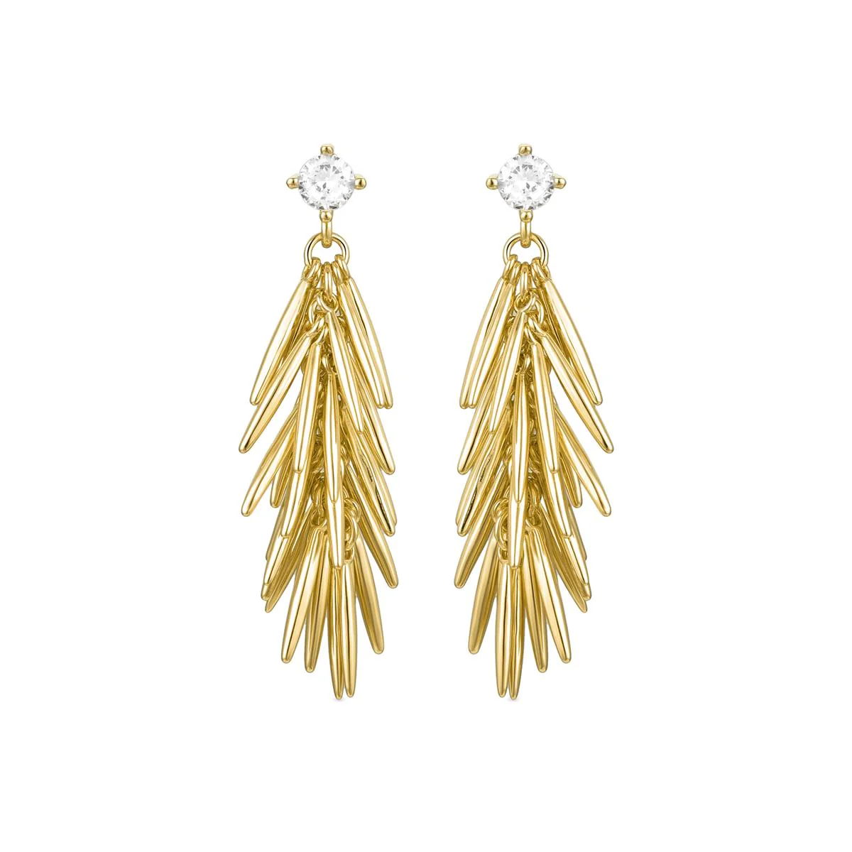 Pendientes Nasra Plata De Ley 925 - Nasra BLANCO