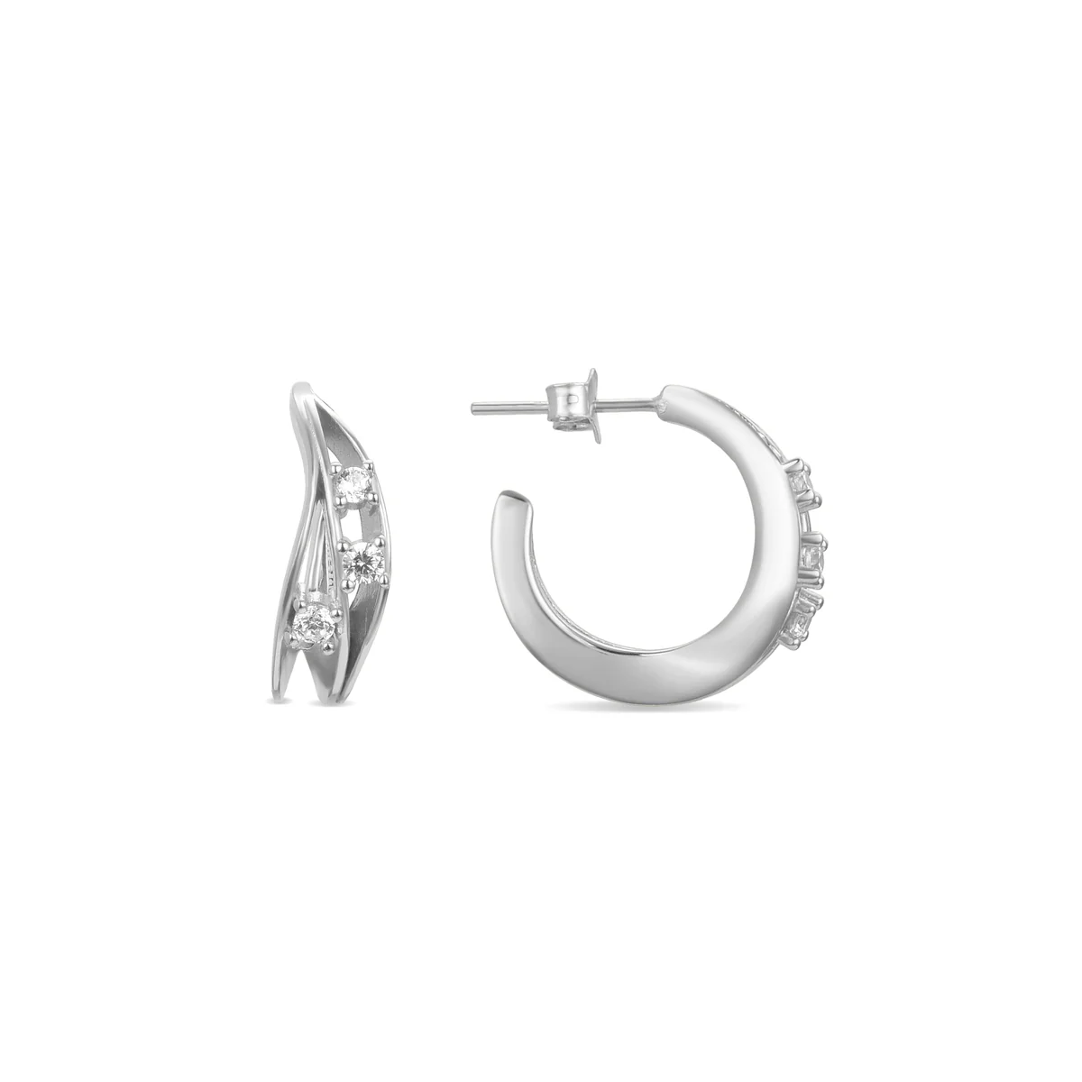 Pendientes Nawrym Plata De Ley 925 - Nawrym BLANCO