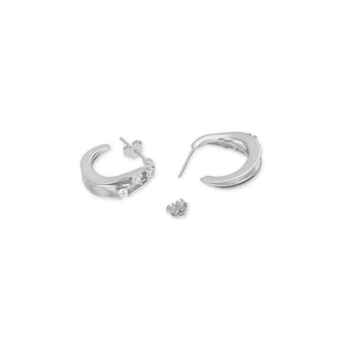 Pendientes Nawrym Plata De Ley 925 - Nawrym BLANCO - Image 3