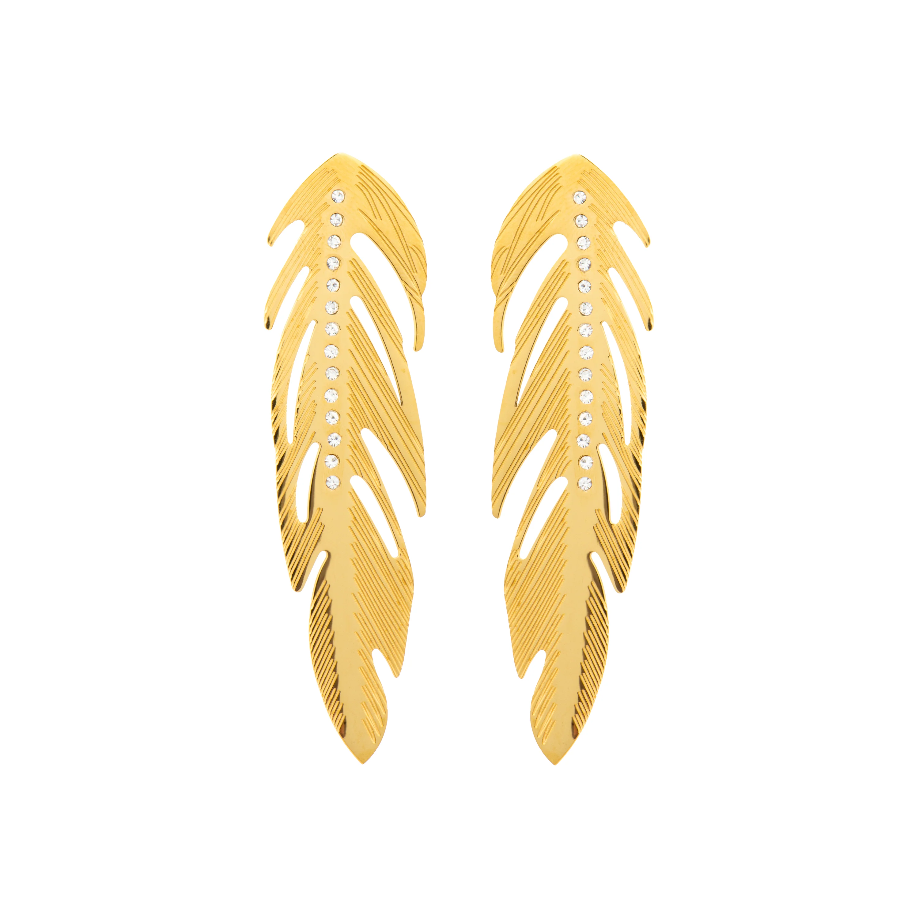 Pendientes acabado oro amarillo de 18k - Naxi