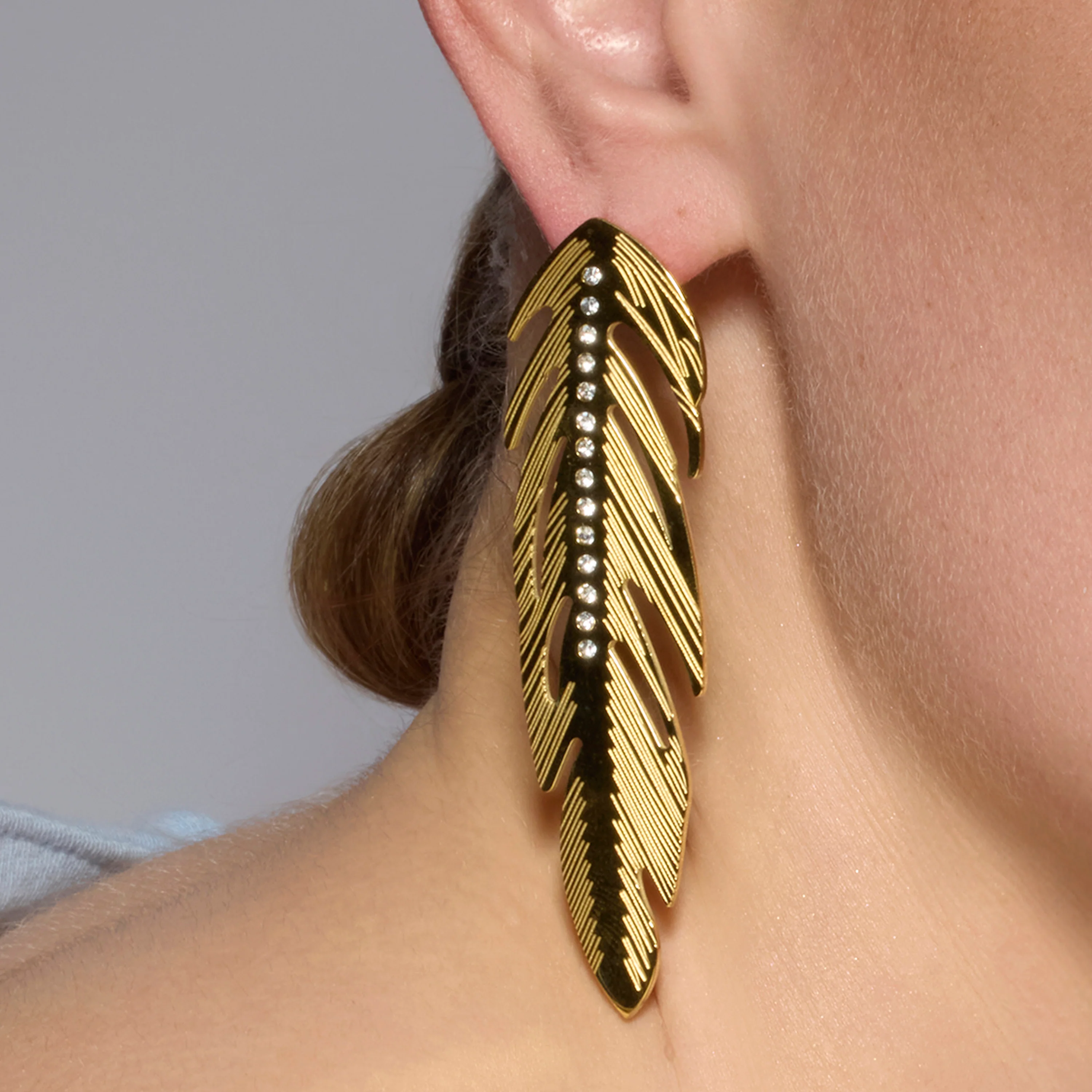 Pendientes acabado oro amarillo de 18k - Naxi - Image 3