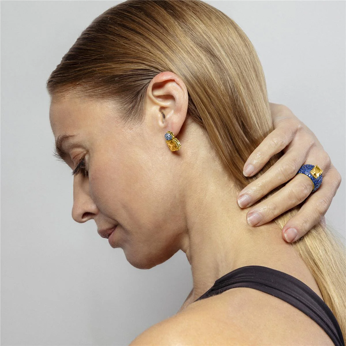 Pendientes Naydus Plata de Ley 925 - Naydus AMARILLO - Image 3