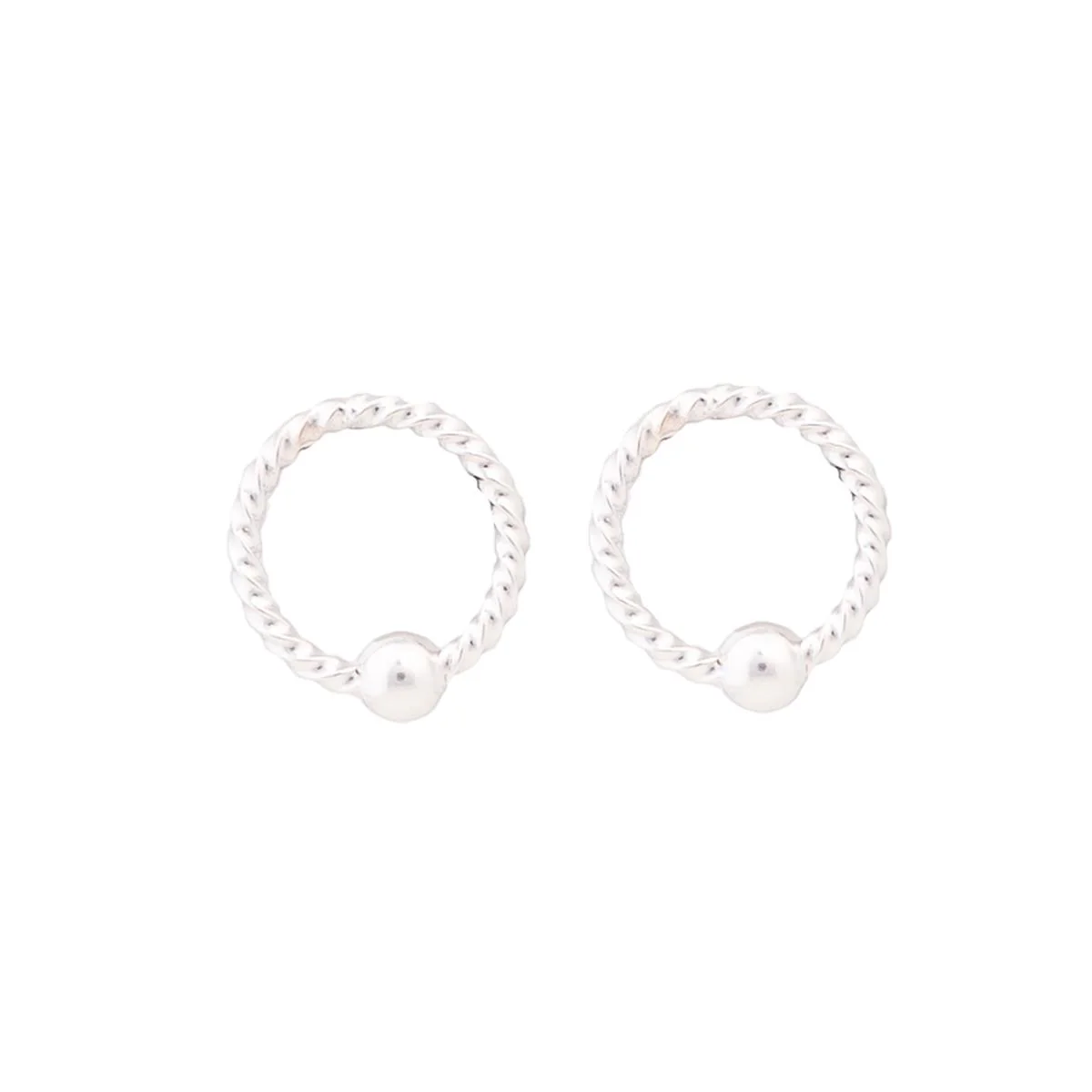 Pendientes Essential Plata De Ley 925 - Naze GRIS