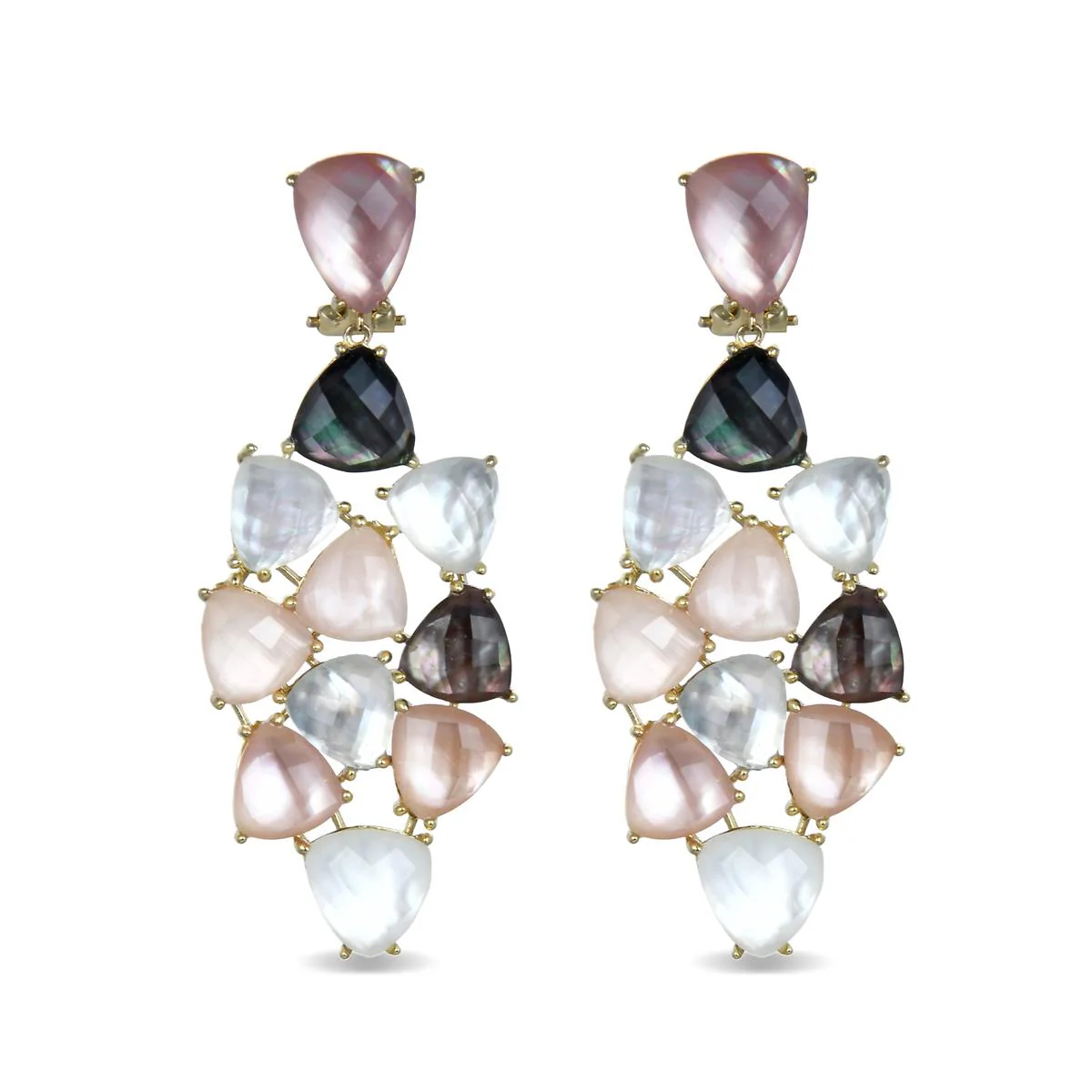 Pendientes Nazha Plata De Ley 925 - Nazha MULTICOLOR