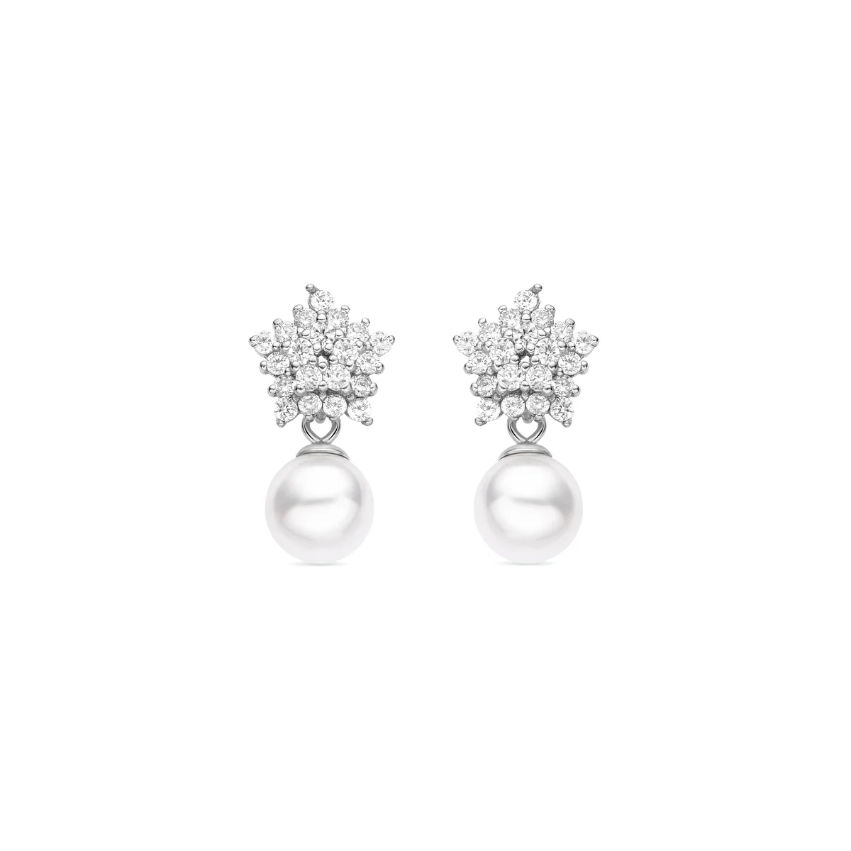 Pendientes Nebar Plata De Ley 925 - Nebar BLANCO