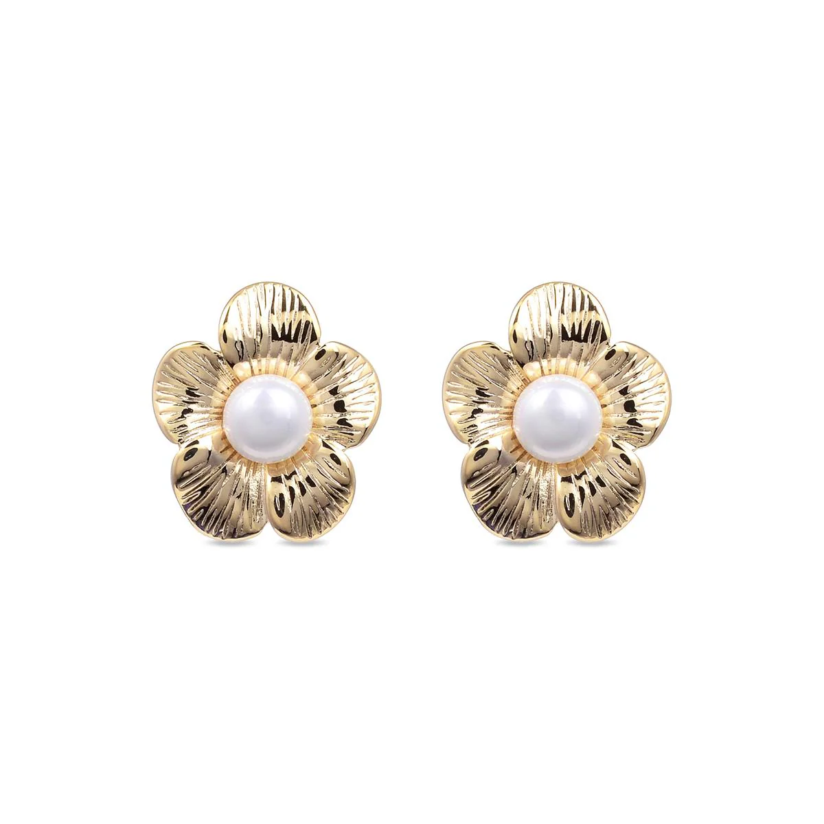 Pendientes Necth acabado en Oro Amarillo de 18 Kts - Necth BLANCO