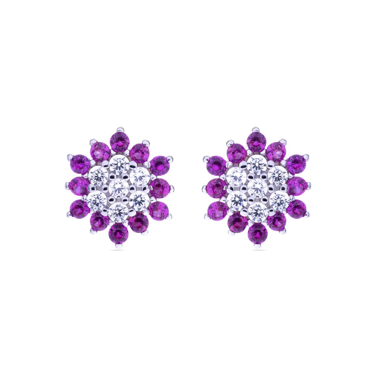 Pendientes Nekang Plata de Ley 925 - Nekang ROJO