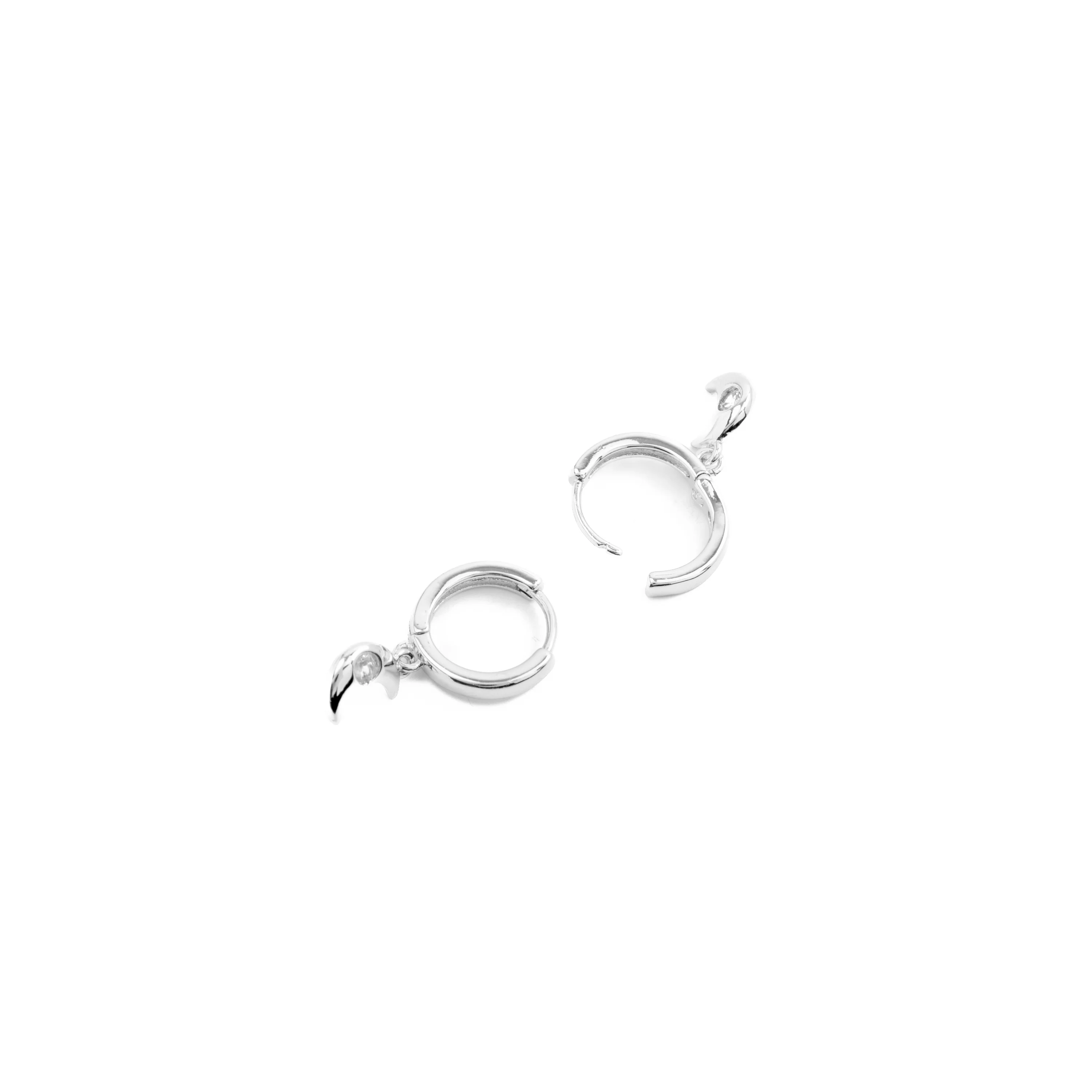 Pendientes de Circonita Brillante acabados en rodio - Nekiel - Image 5