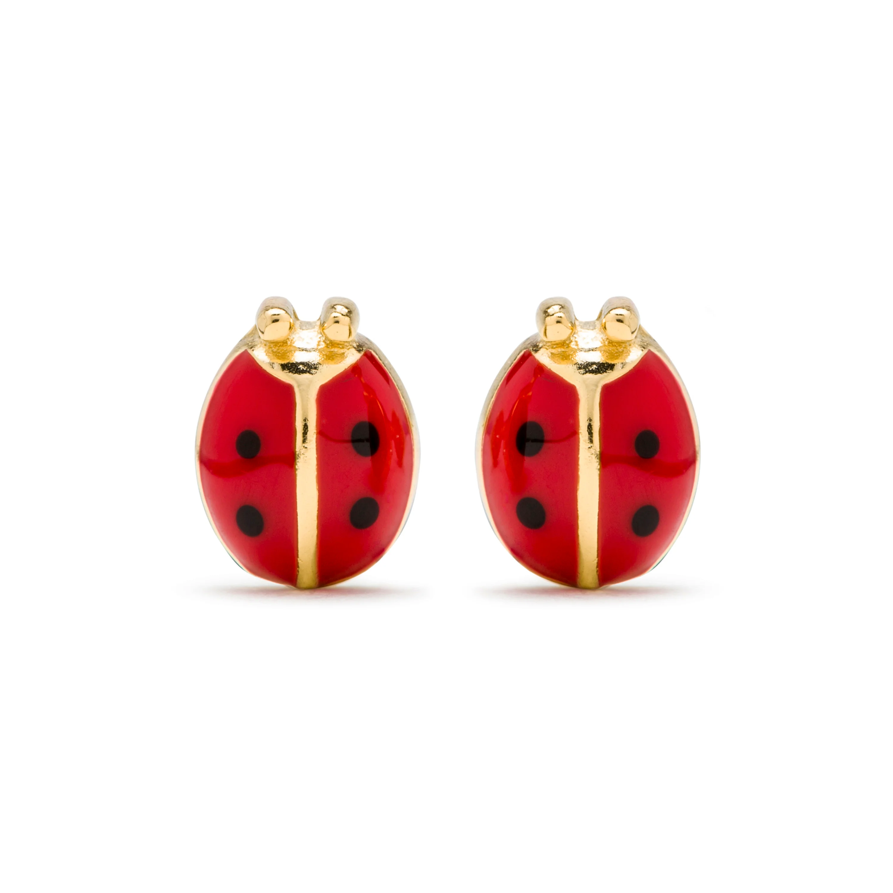 Pendientes de Plata de Ley 925 acabados en oro amarillo 18K - Nenon