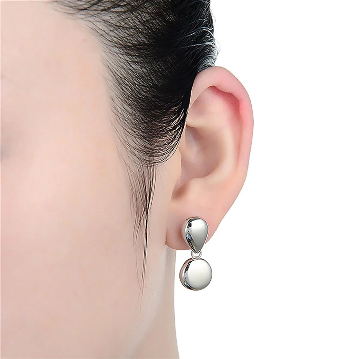 Pendientes Combinables Nepis Plata - Nepis GRIS - Image 2
