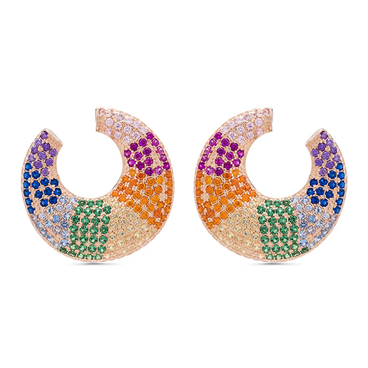 Pendientes Nethethel Plata De Ley 925 - Nethethel MULTICOLOR