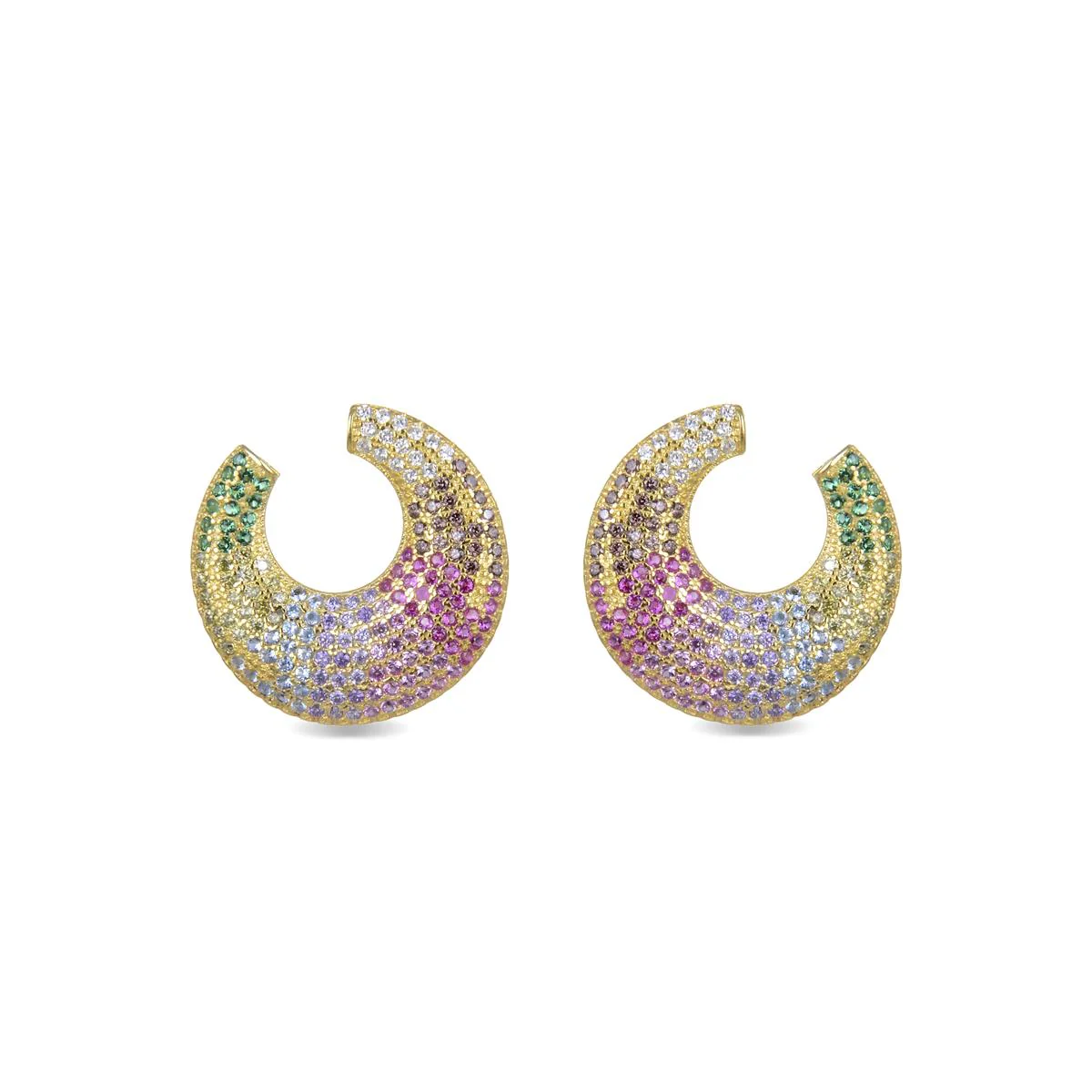 Pendientes Nethethel Plata De Ley 925 - Nethethel MULTICOLOR