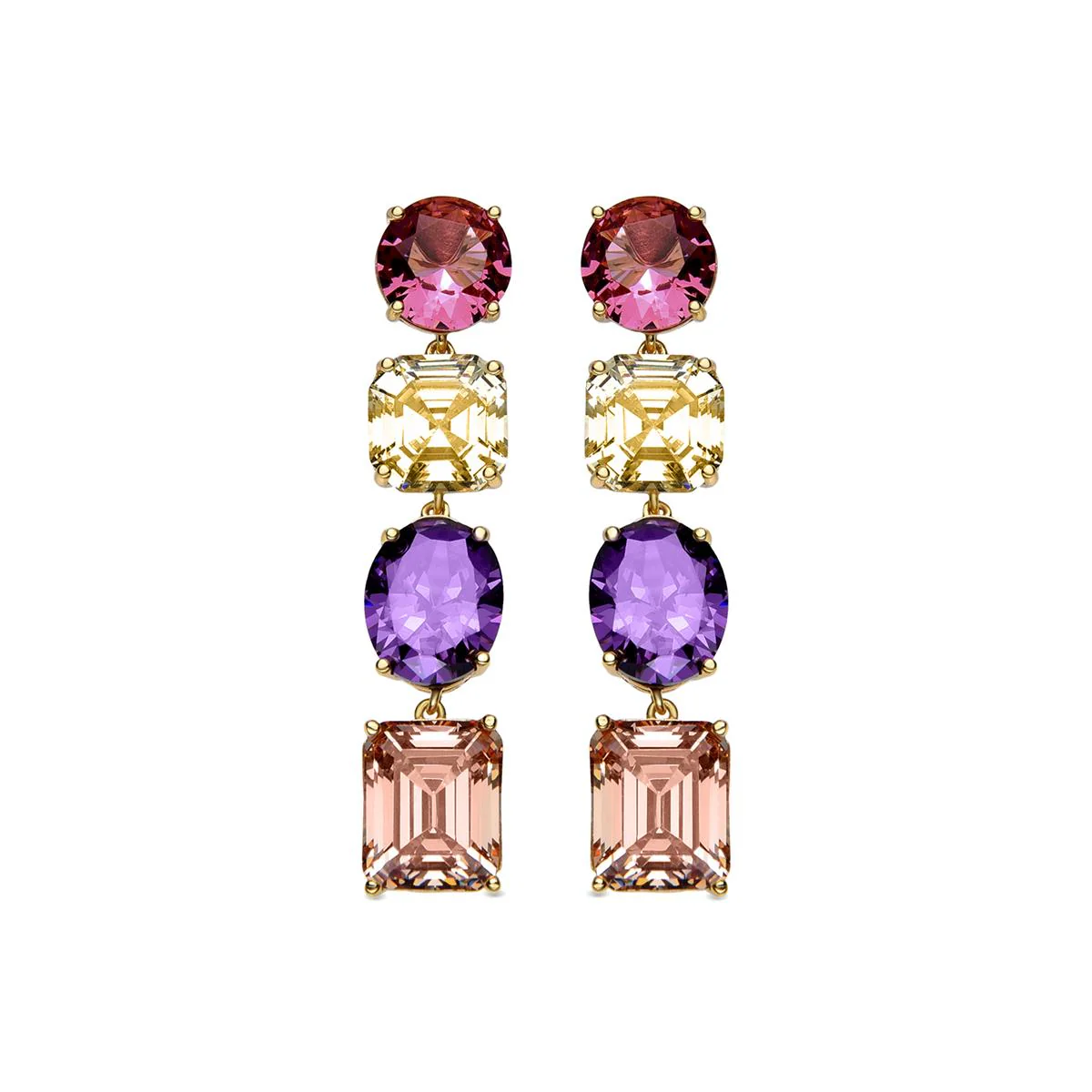 Pendientes Nigha Plata de Ley 925 - Nigha MULTICOLOR