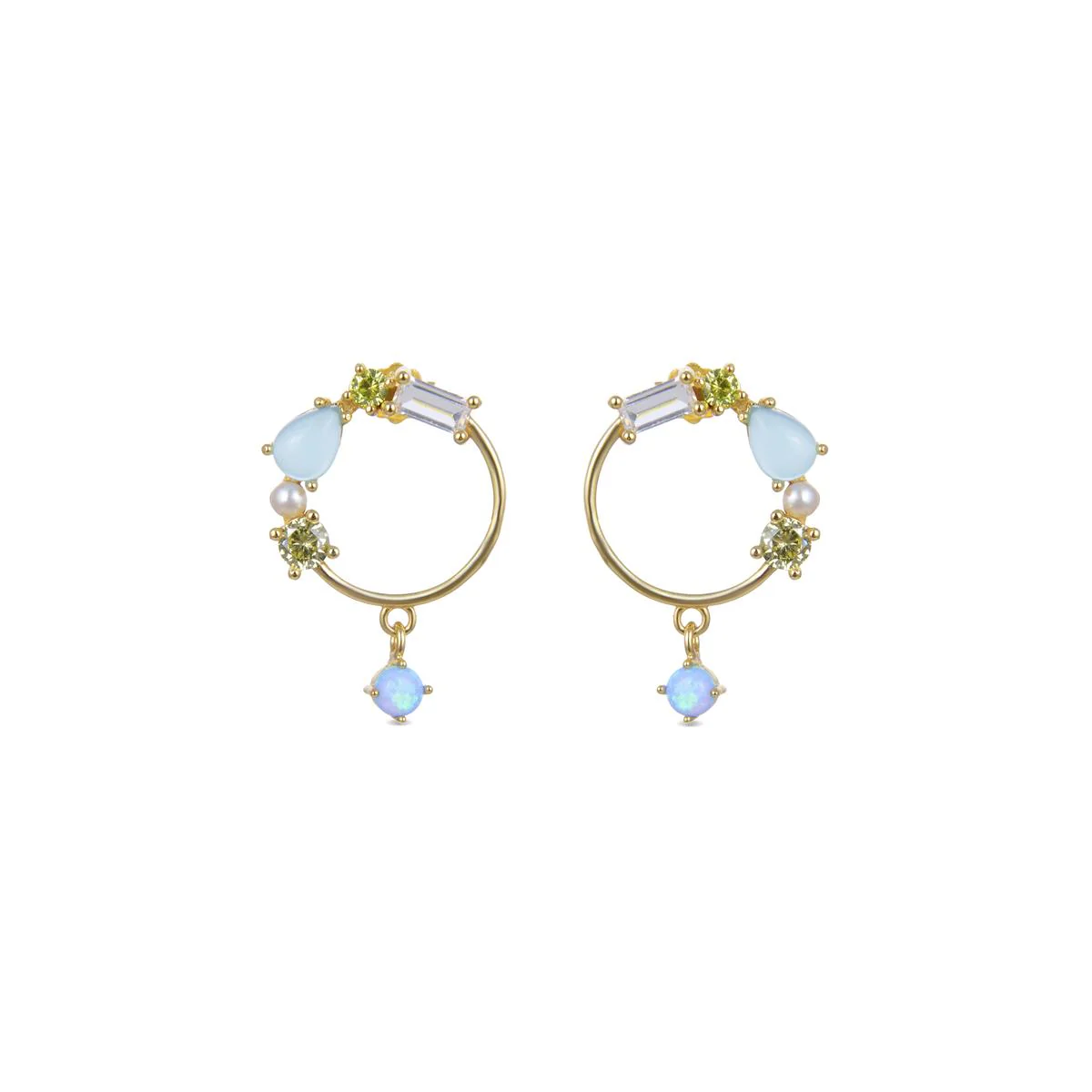 Pendientes Nihask Plata De Ley 925 - Nihask MULTICOLOR