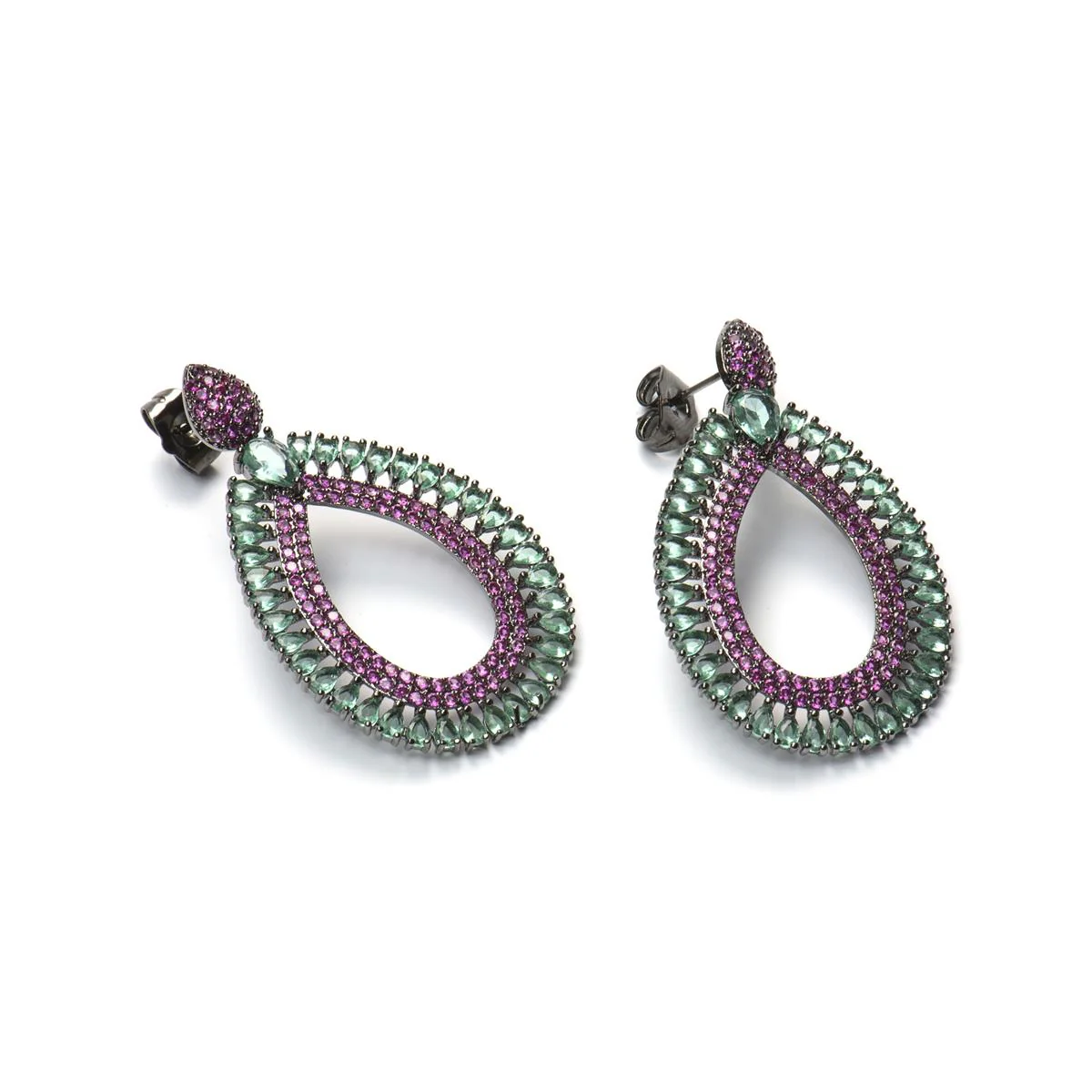 Pendientes Niome Plata De Ley 925 - Niome MULTICOLOR - Image 3