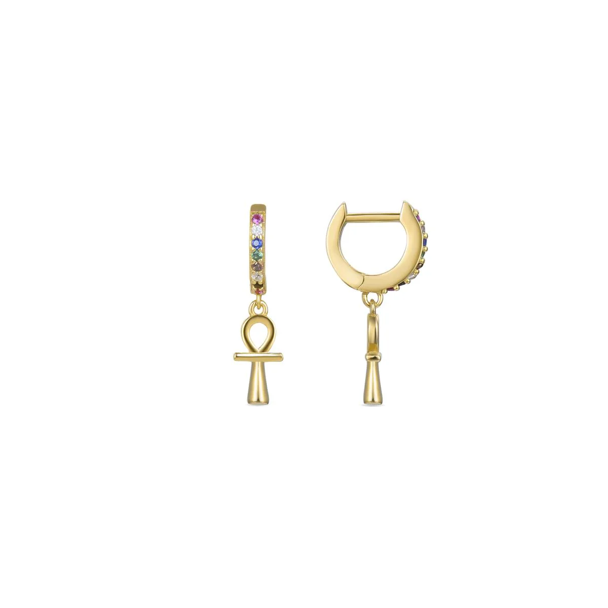 Pendientes Niruz Plata De Ley 925 - Niruz MULTICOLOR