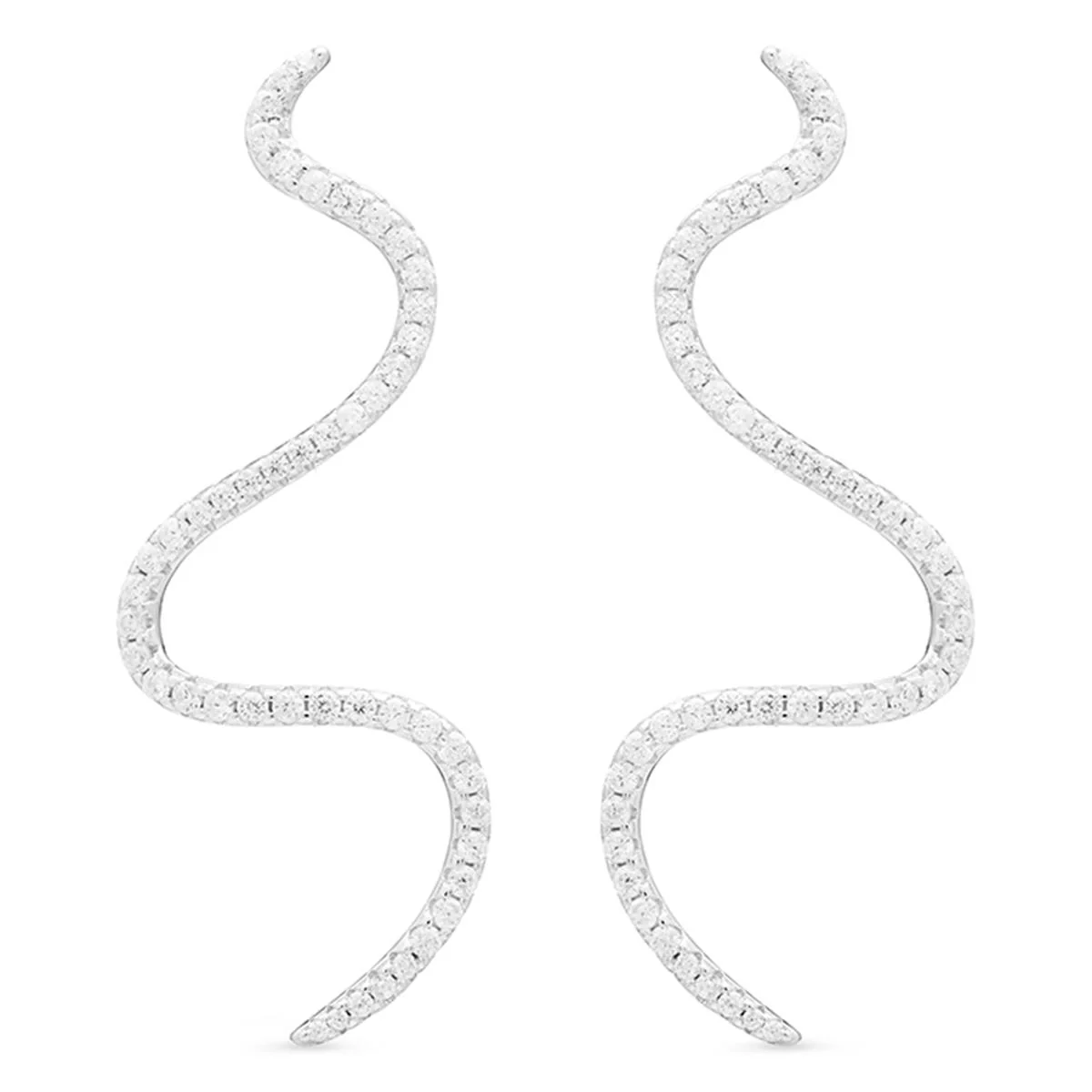 Pendientes Nislah Plata De Ley 925 - Nislah BLANCO
