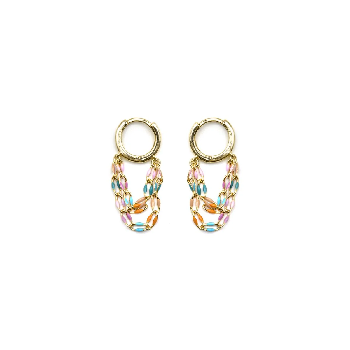 Pendientes Noida Plata de Ley 925 - Noida MULTICOLOR - Image 2