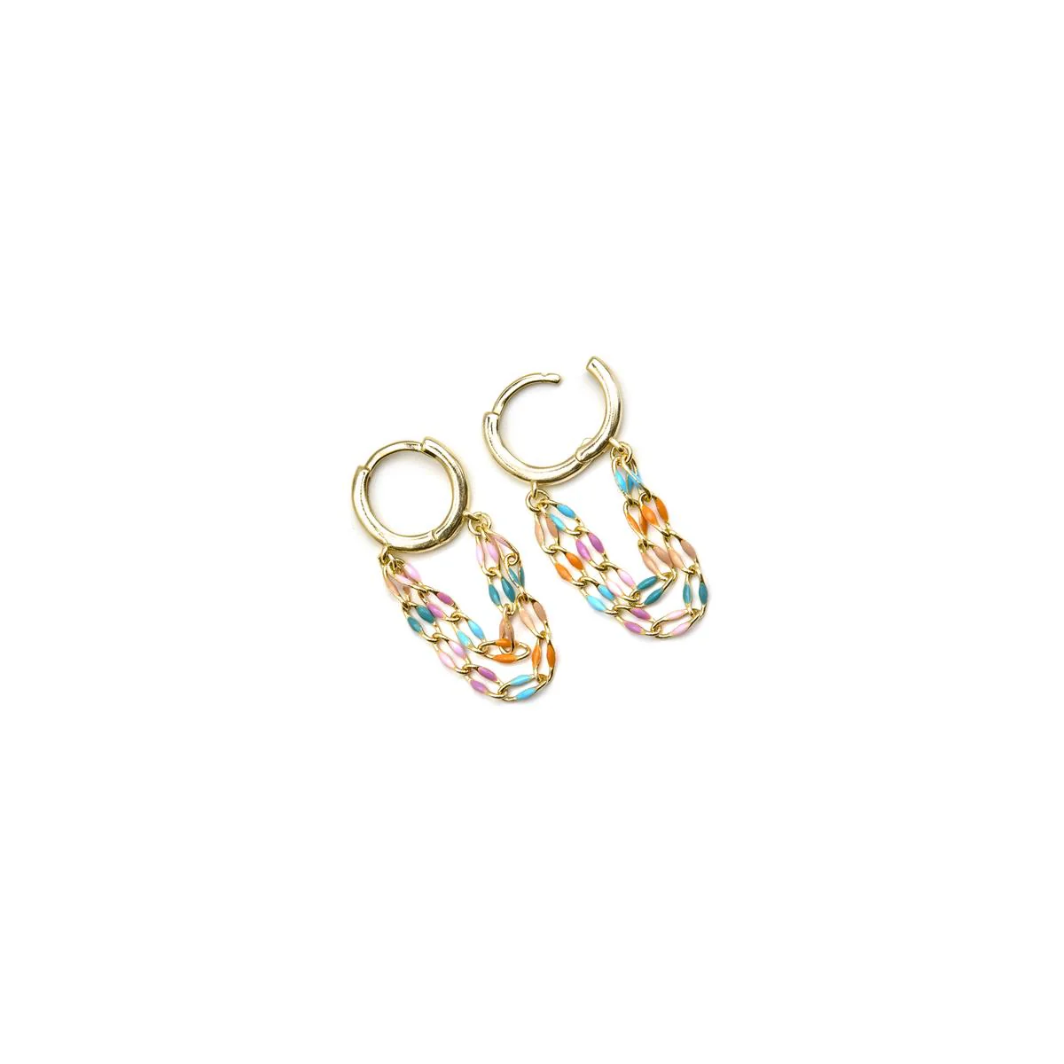 Pendientes Noida Plata de Ley 925 - Noida MULTICOLOR - Image 3