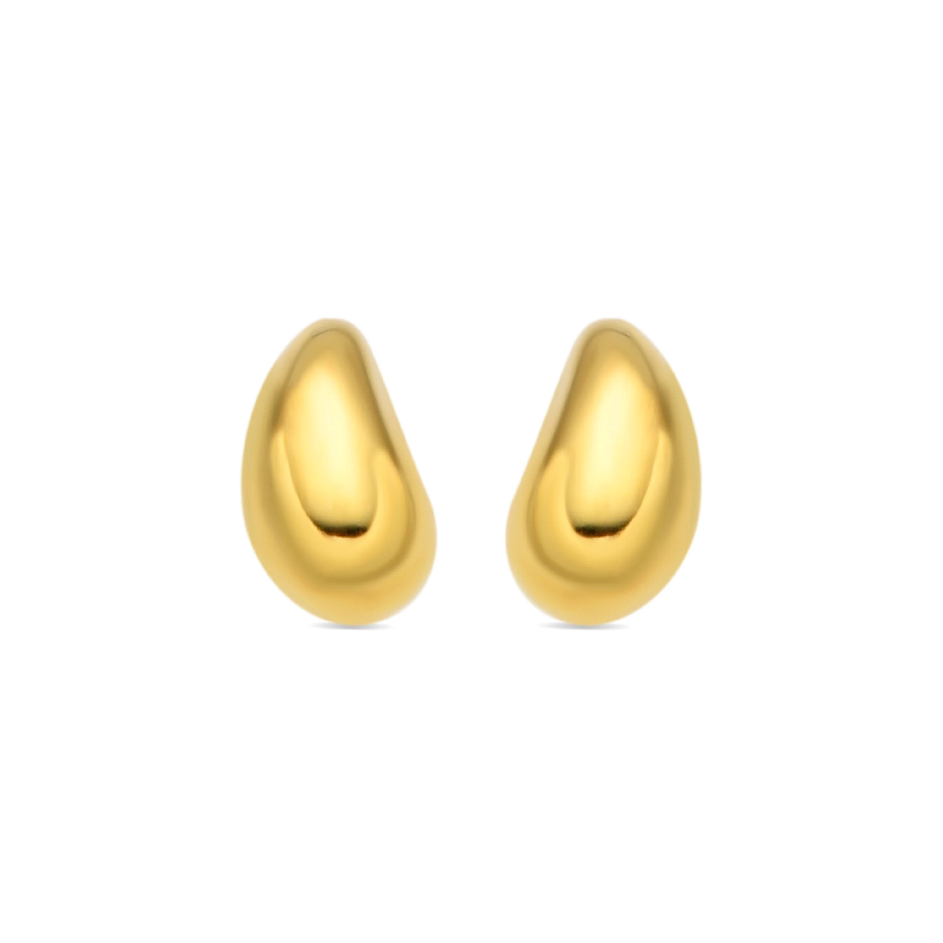 Pendientes de Plata de Ley 925 acabado oro amarillo de 18k - Nokie