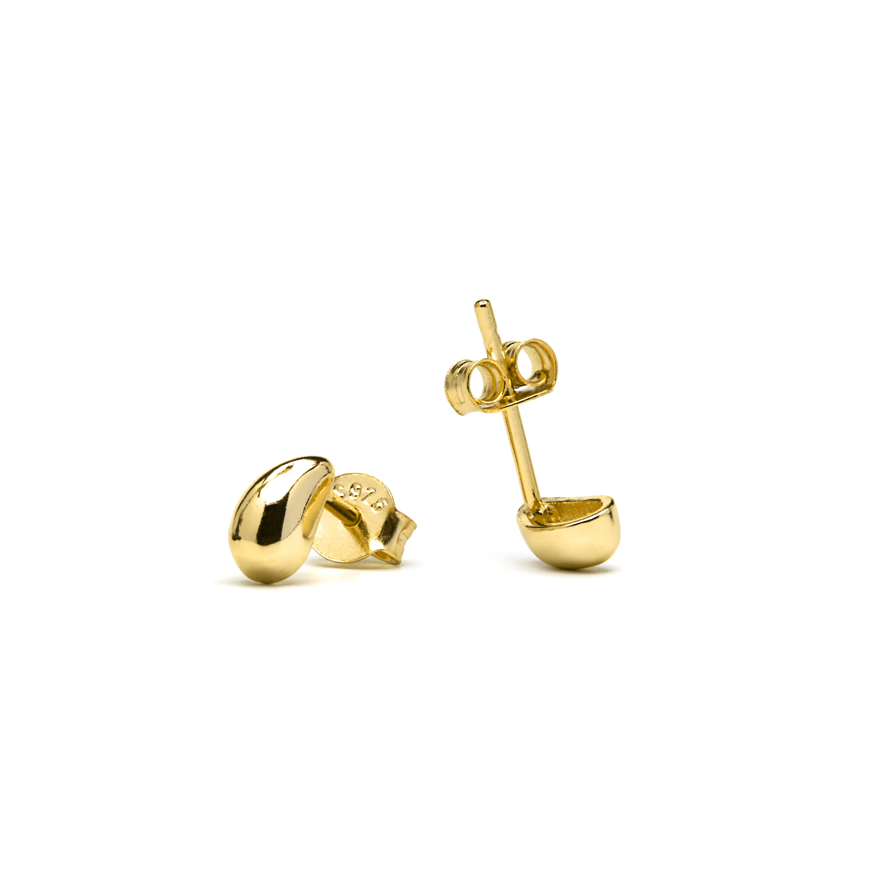 Pendientes de Plata de Ley 925 acabado oro amarillo de 18k - Nokie - Image 5