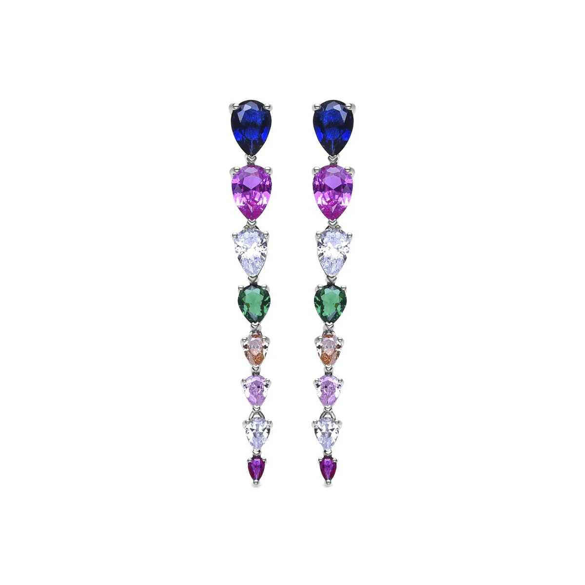 Pendientes Norja Plata de Ley 925 - Norja MULTICOLOR