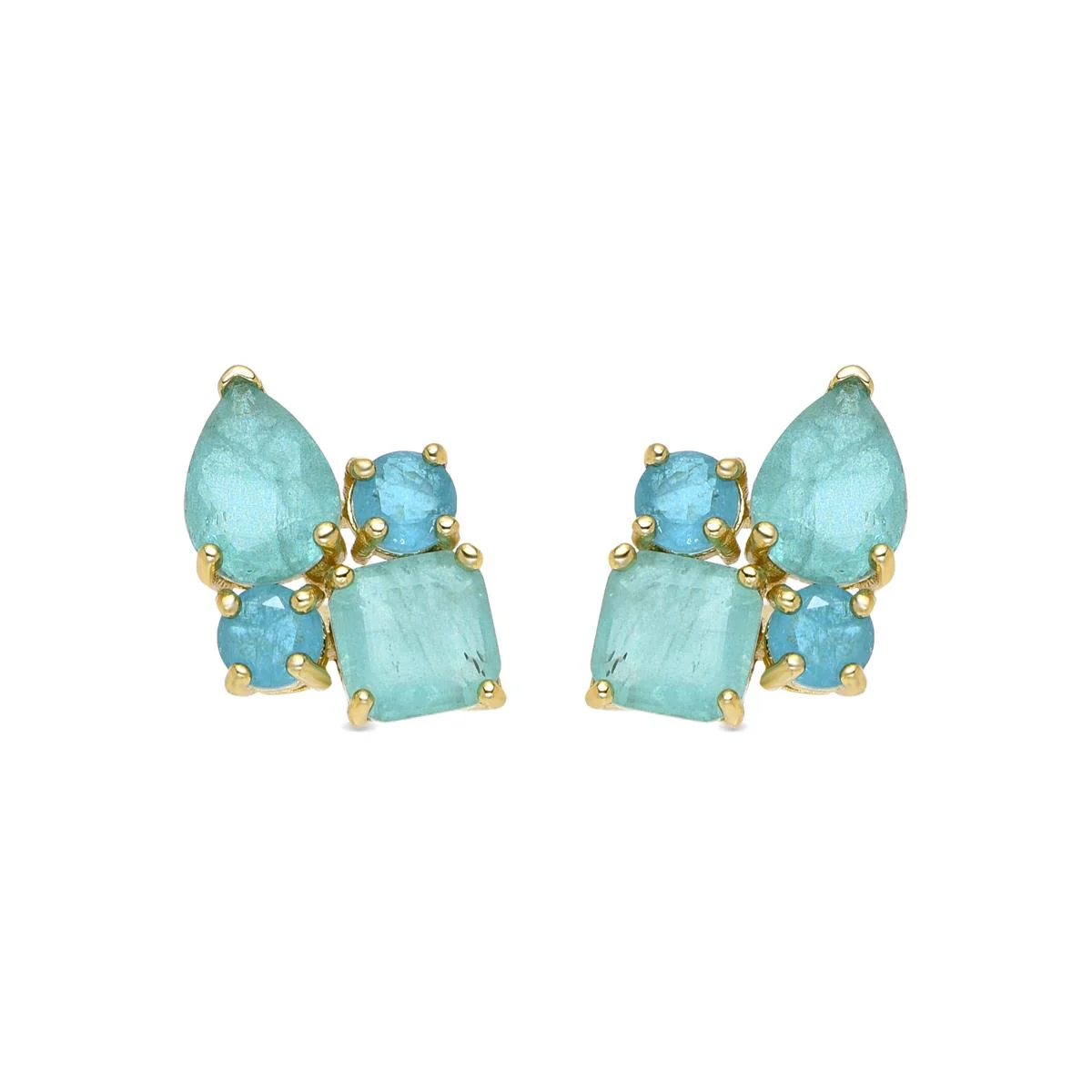 Pendientes Nyba Plata de Ley 925 - Nyba VERDE