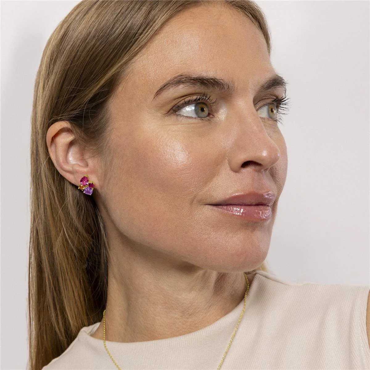 Pendientes Nyba Plata de Ley 925 - Nyba ROSA - Image 2