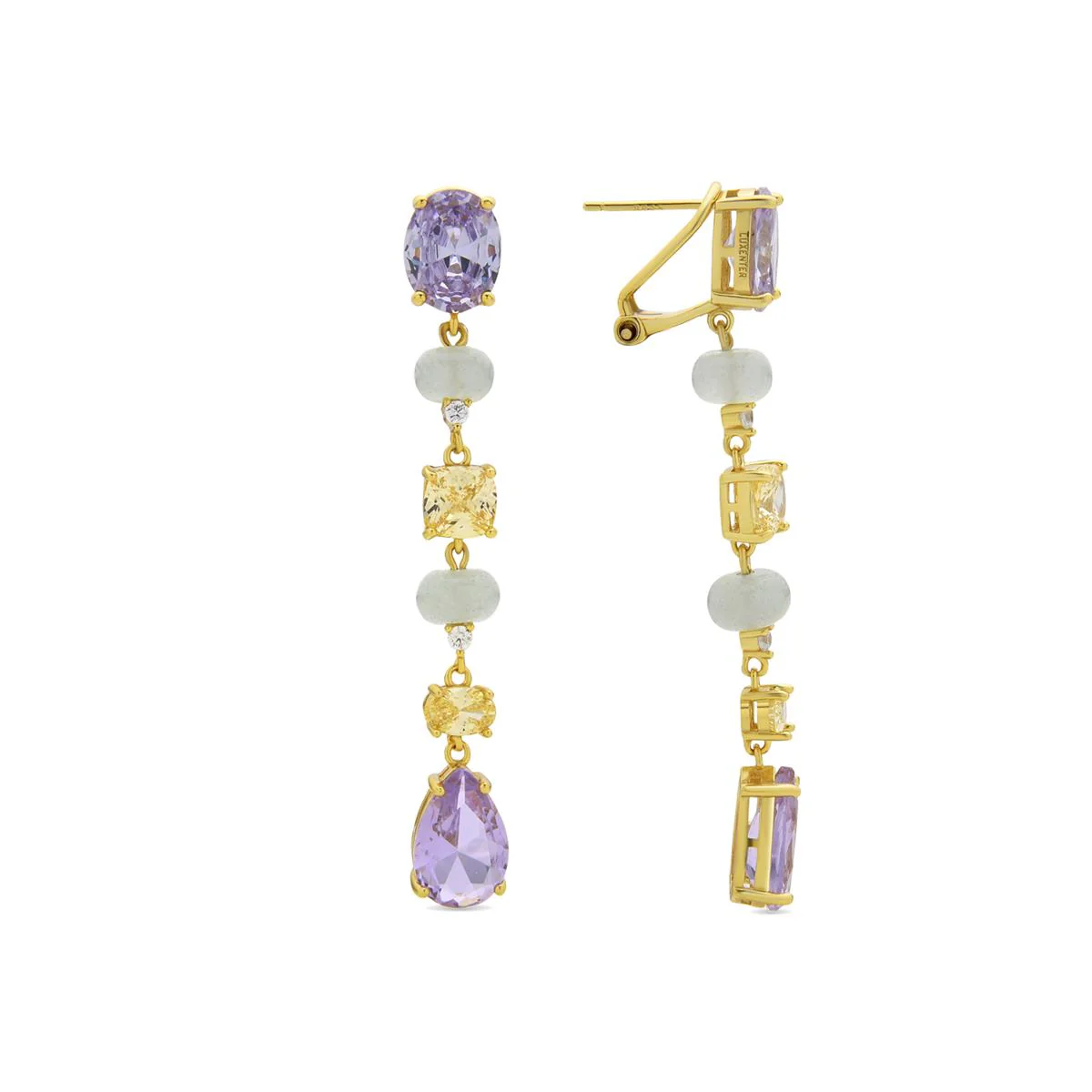 Pendientes Nyska Plata de Ley 925 - Nyska MORADO