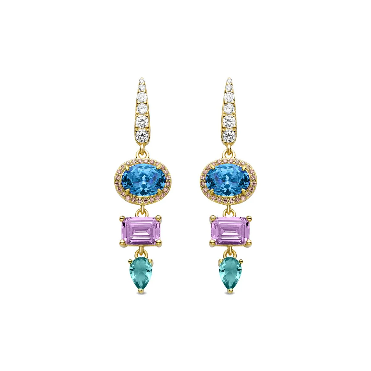 Pendientes Oesi Plata de Ley 925 - Oesi MULTICOLOR