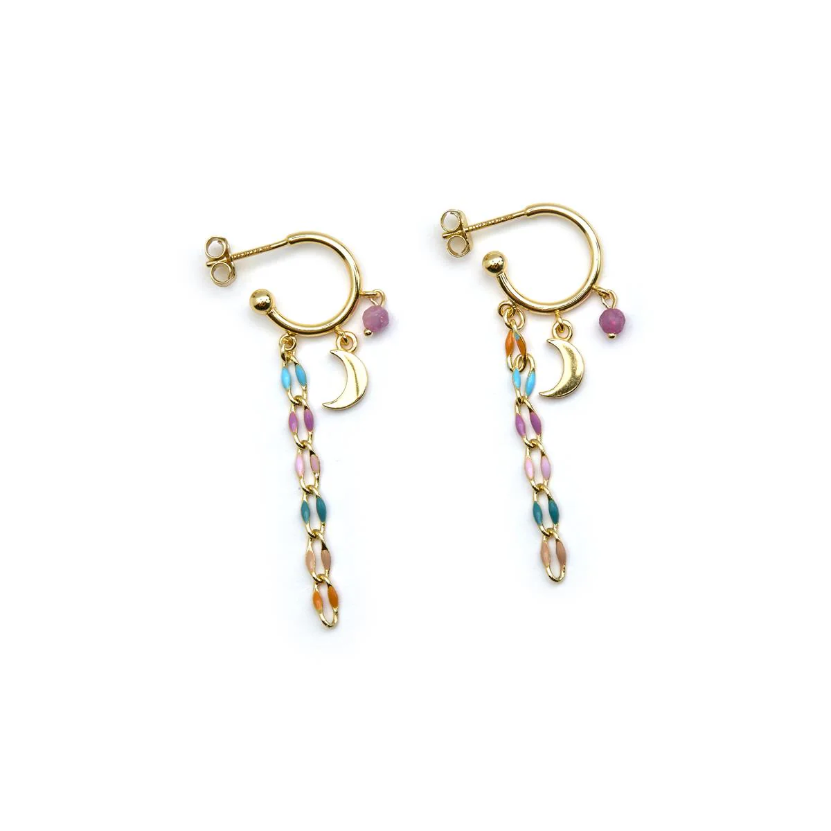 Pendientes Omtra Plata de Ley 925 - Omtra MULTICOLOR - Image 2